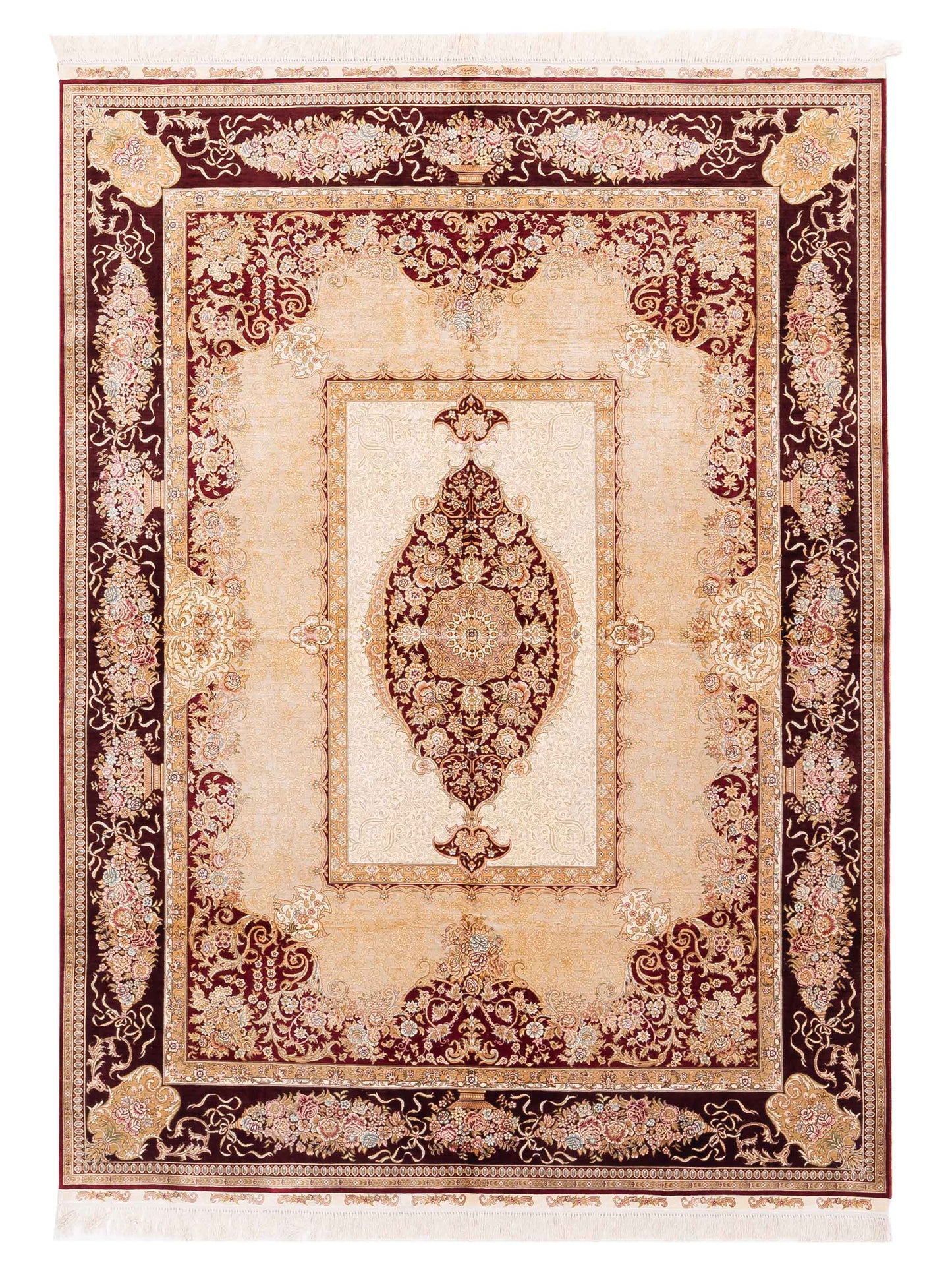 Pasha Elegance  Camel Burgundy Traditional