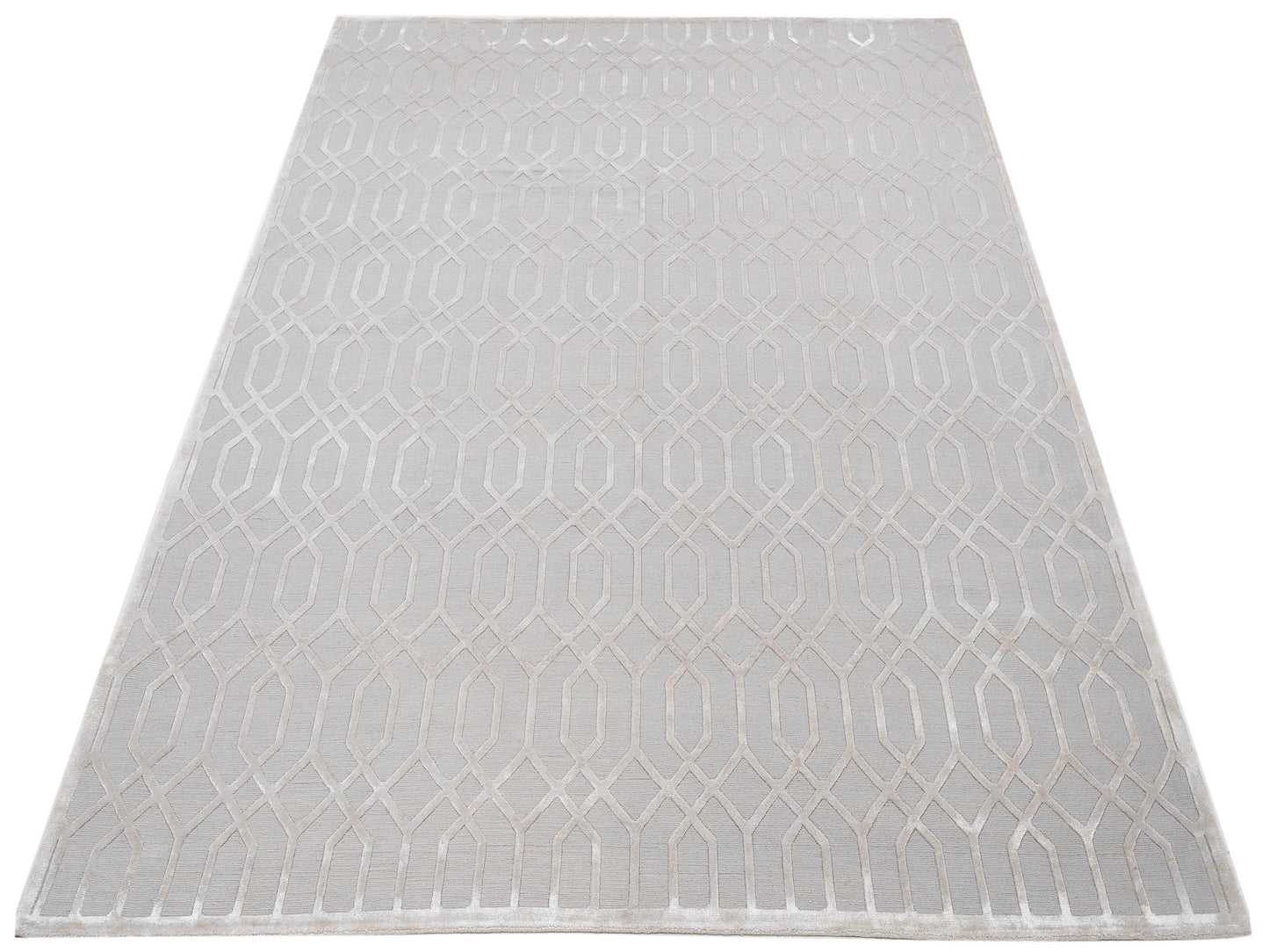 Tibetino 127477 Silver 8.2x10.2 Hand Knotted Rug