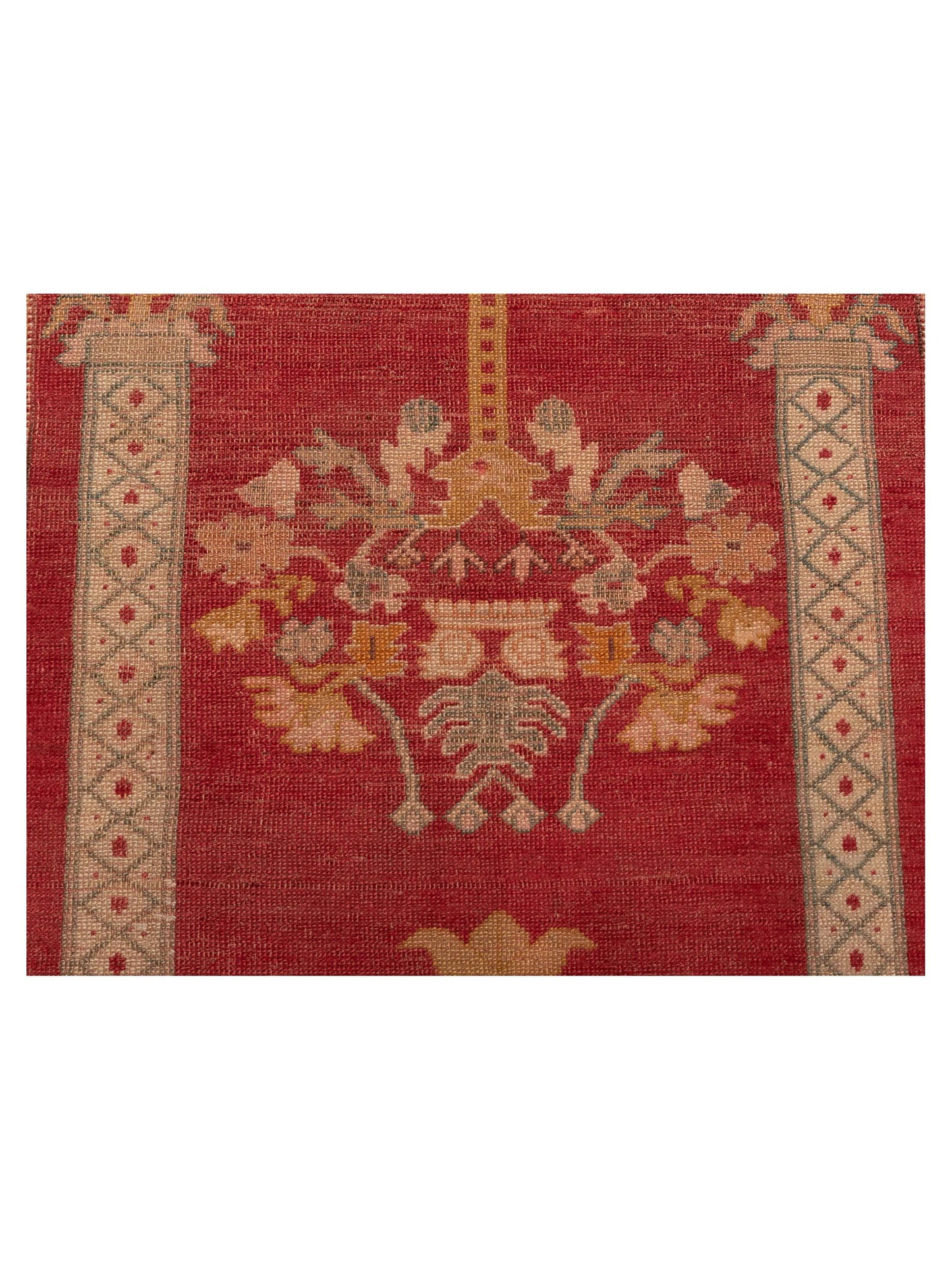 Old Anatolian 146700 Red Sage Green 3.10x5.10 Hand Knotted Rug