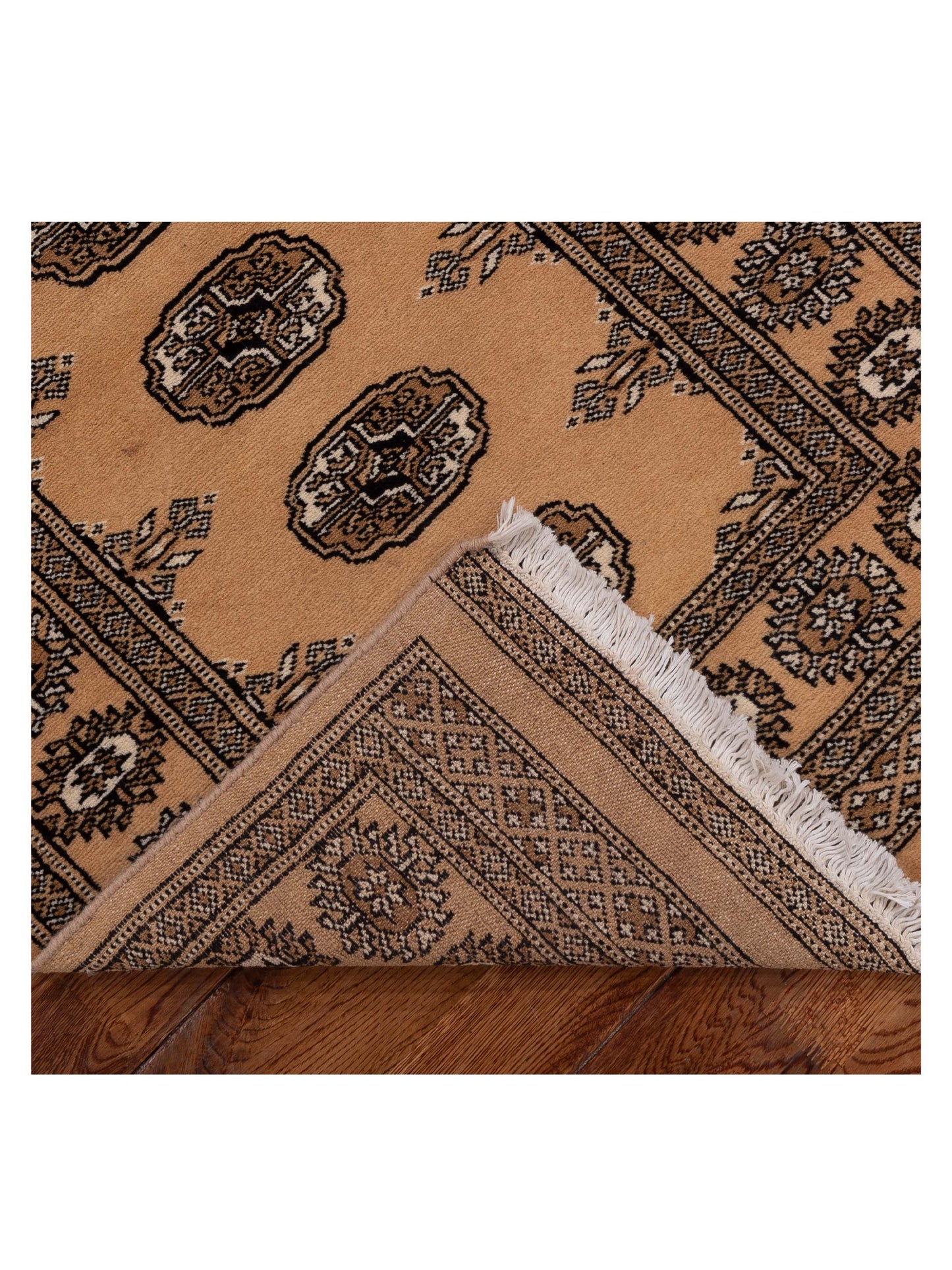 Bokhara 153436 Beige Beige 2.7x9.10 Hand Knotted Rug