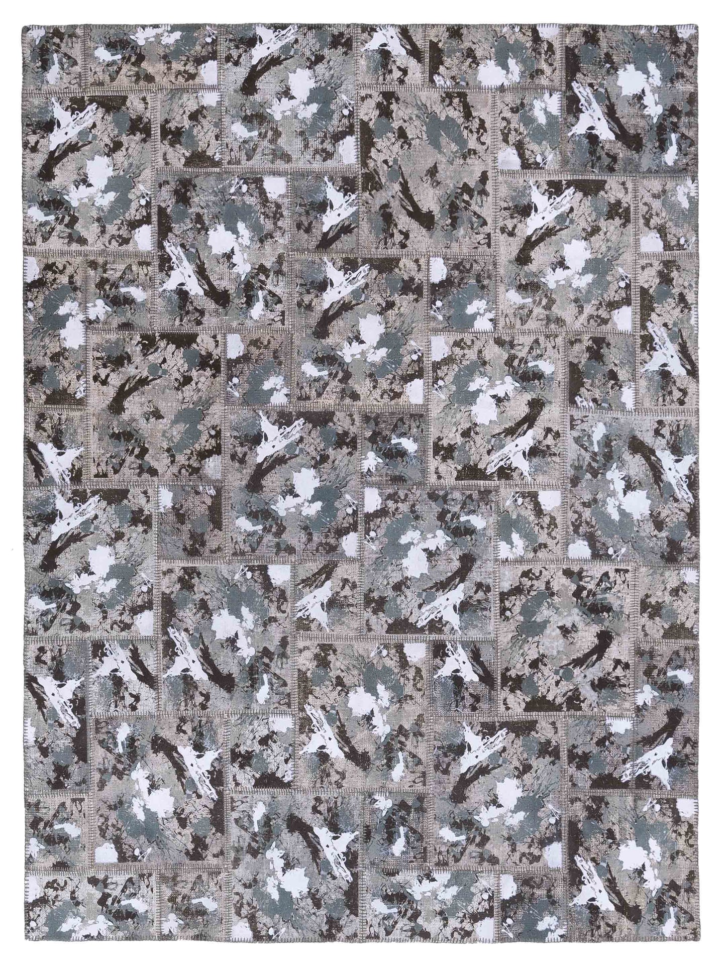 Pasha Turkish Vestige Patchwork  Olive  Contemporary