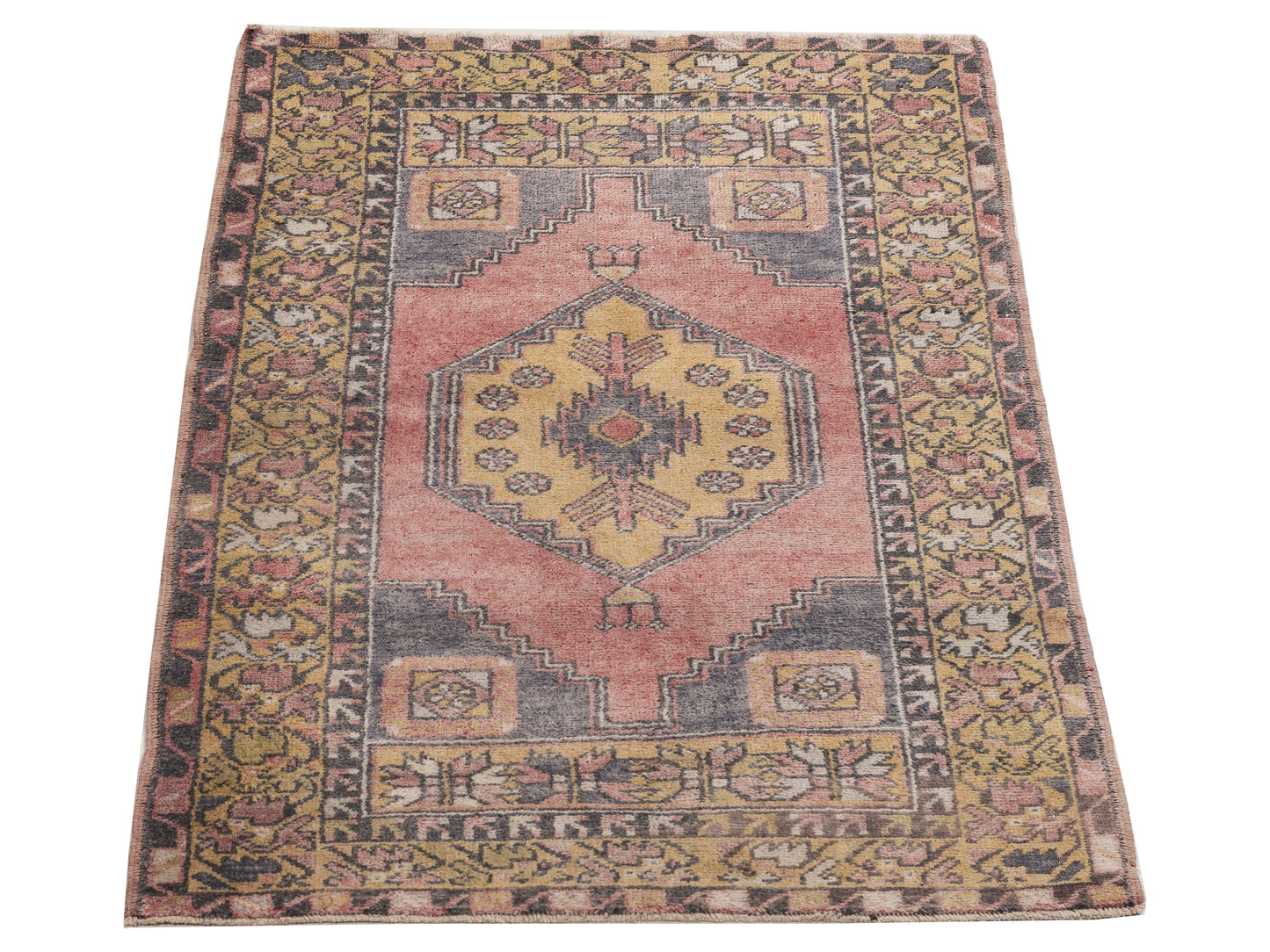 Old Anatolian 154175 Pink Gold 3.5x5.6 Hand Knotted Rug
