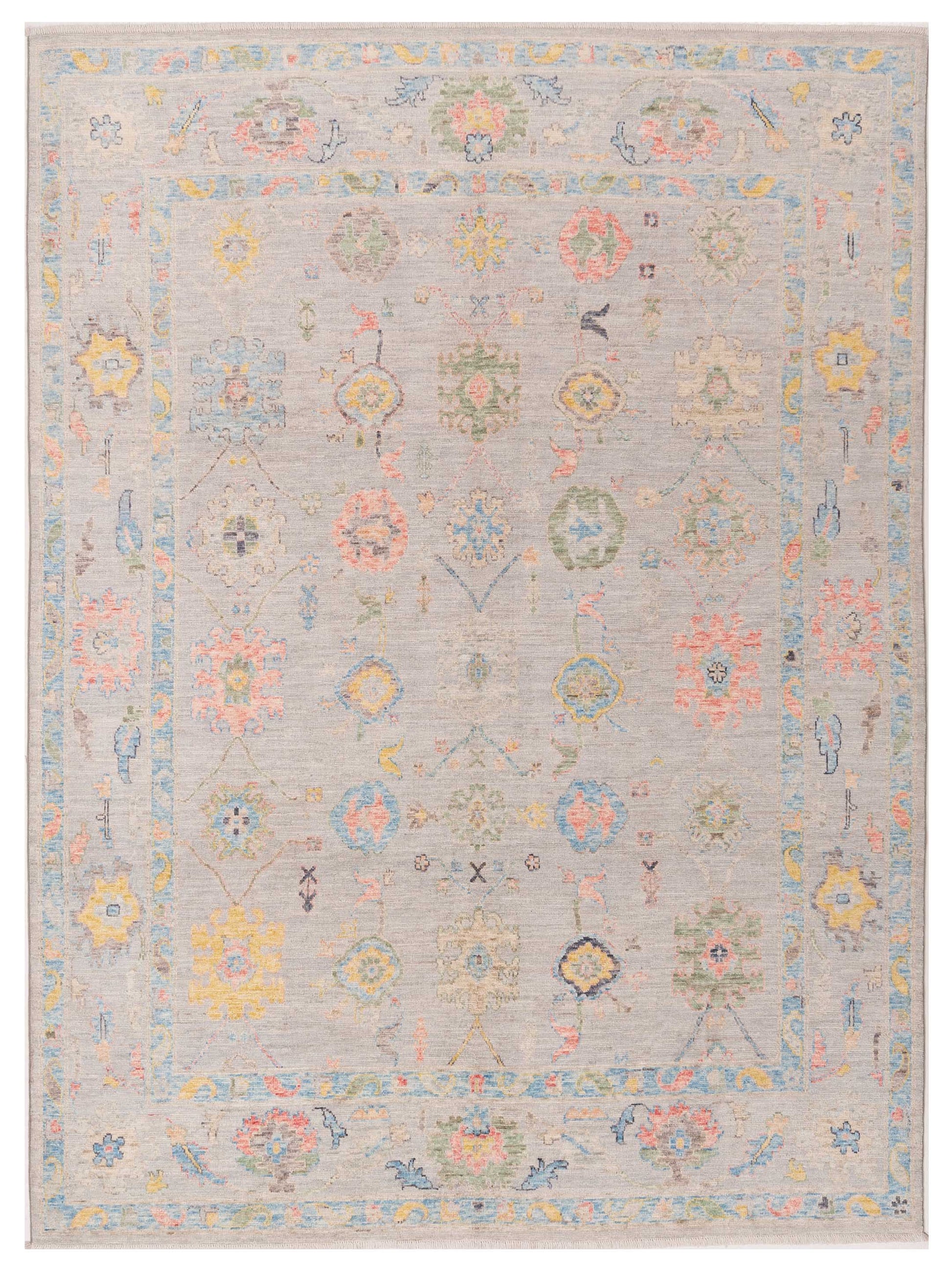 Pasha Anadol Oushak  Light Gray Light Gray Traditional