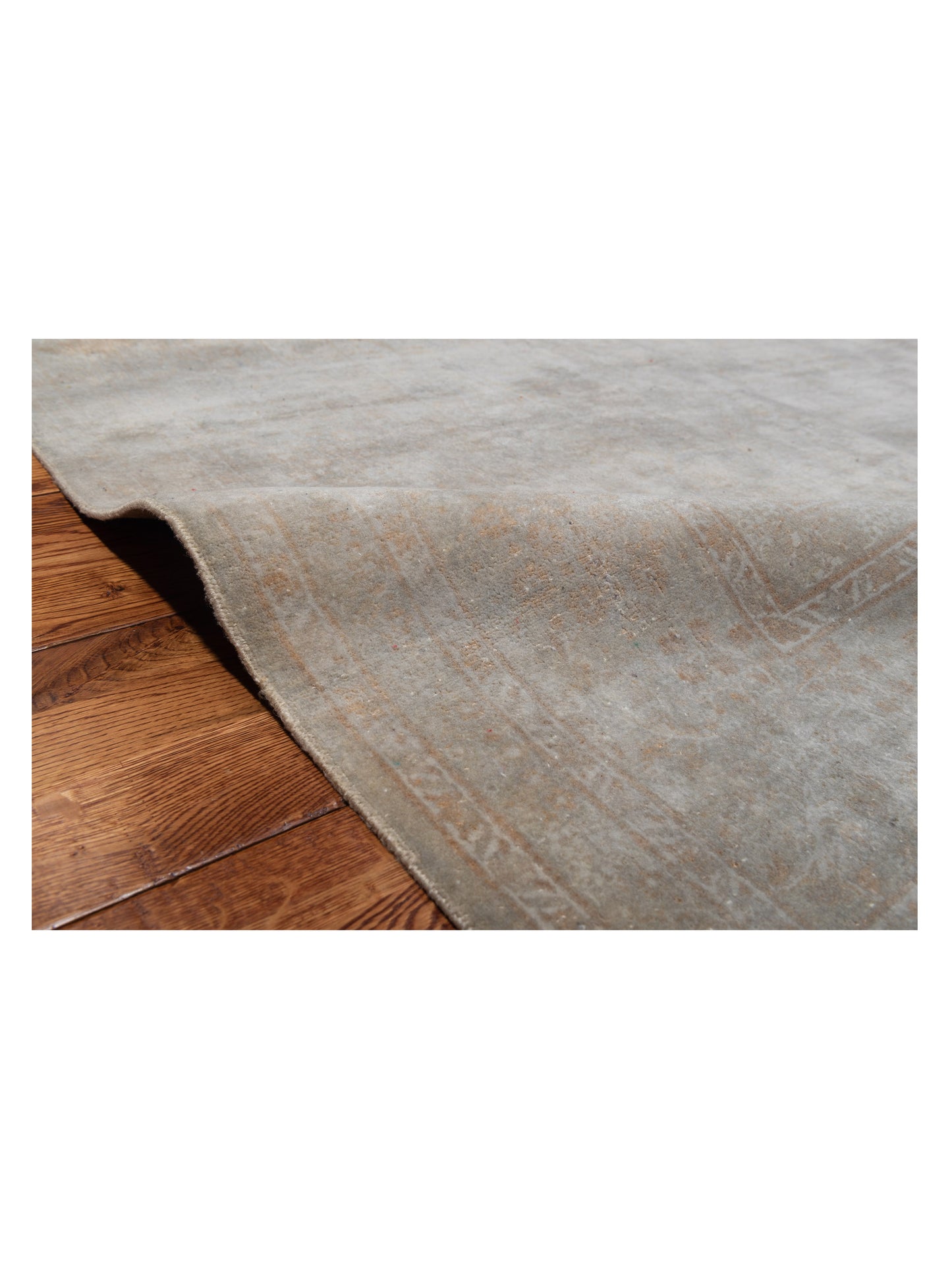 Vintage 111397 Silver 8x10.2 Hand Knotted Rug