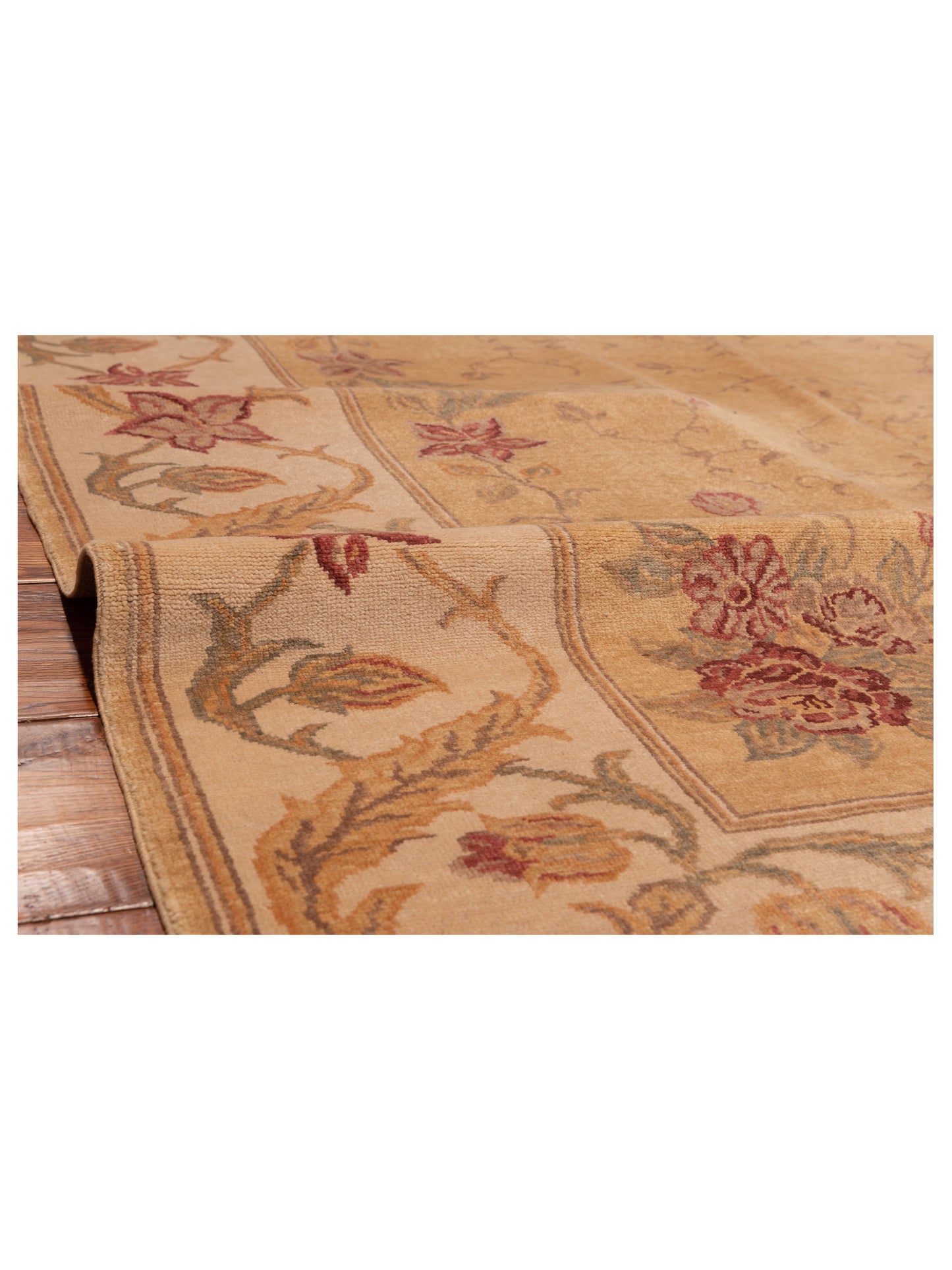 Antique Loom 147478 Gold Ivory 7x8 Hand Knotted Rug