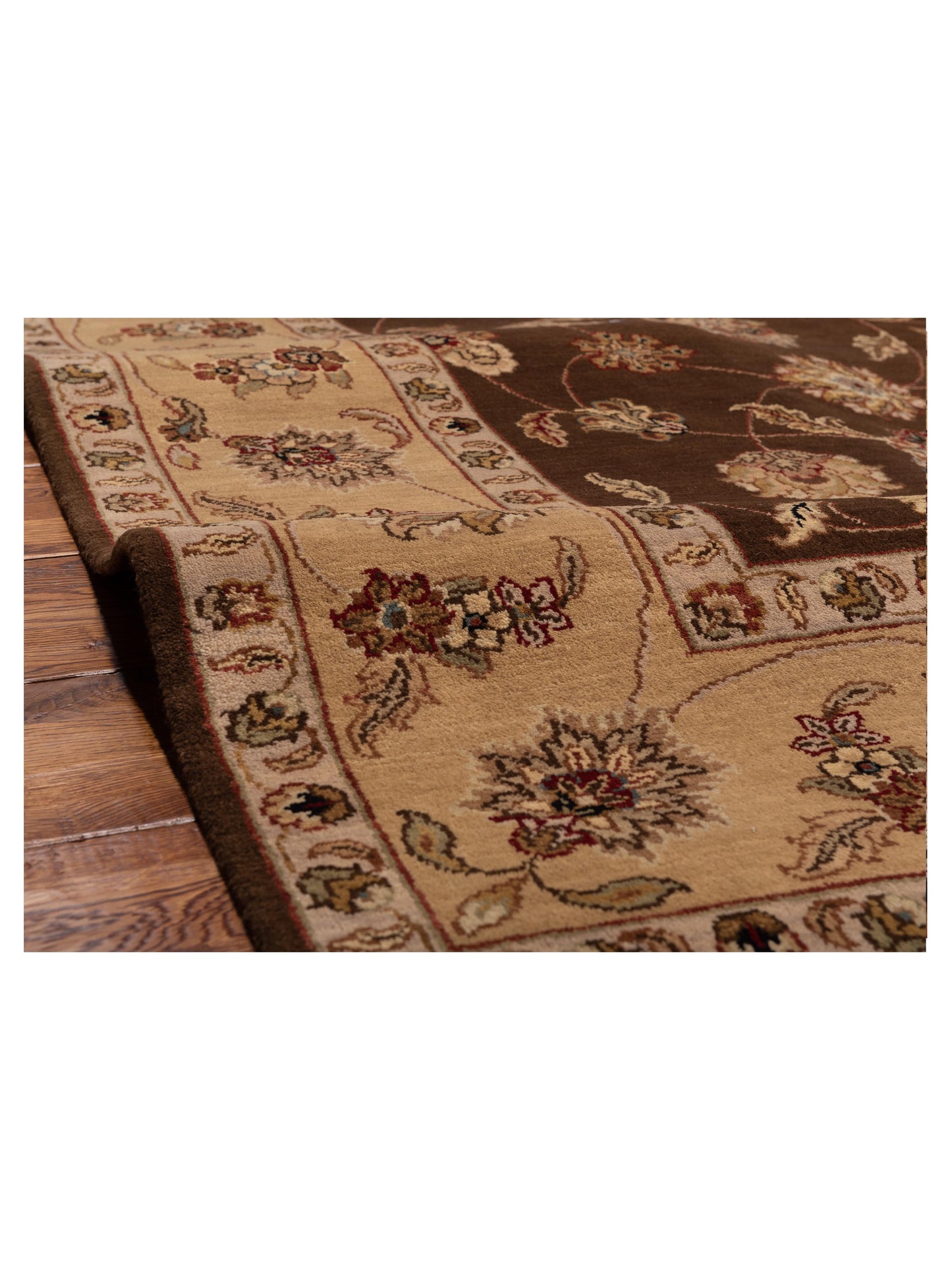 Royal 95474 Brown Gold 8x10 Hand Knotted Rug