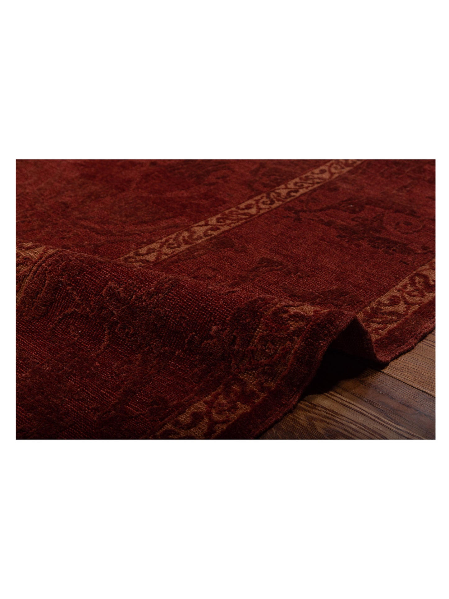 Defne Tulip Red Red 8.3x9.11 Hand Knotted Rug