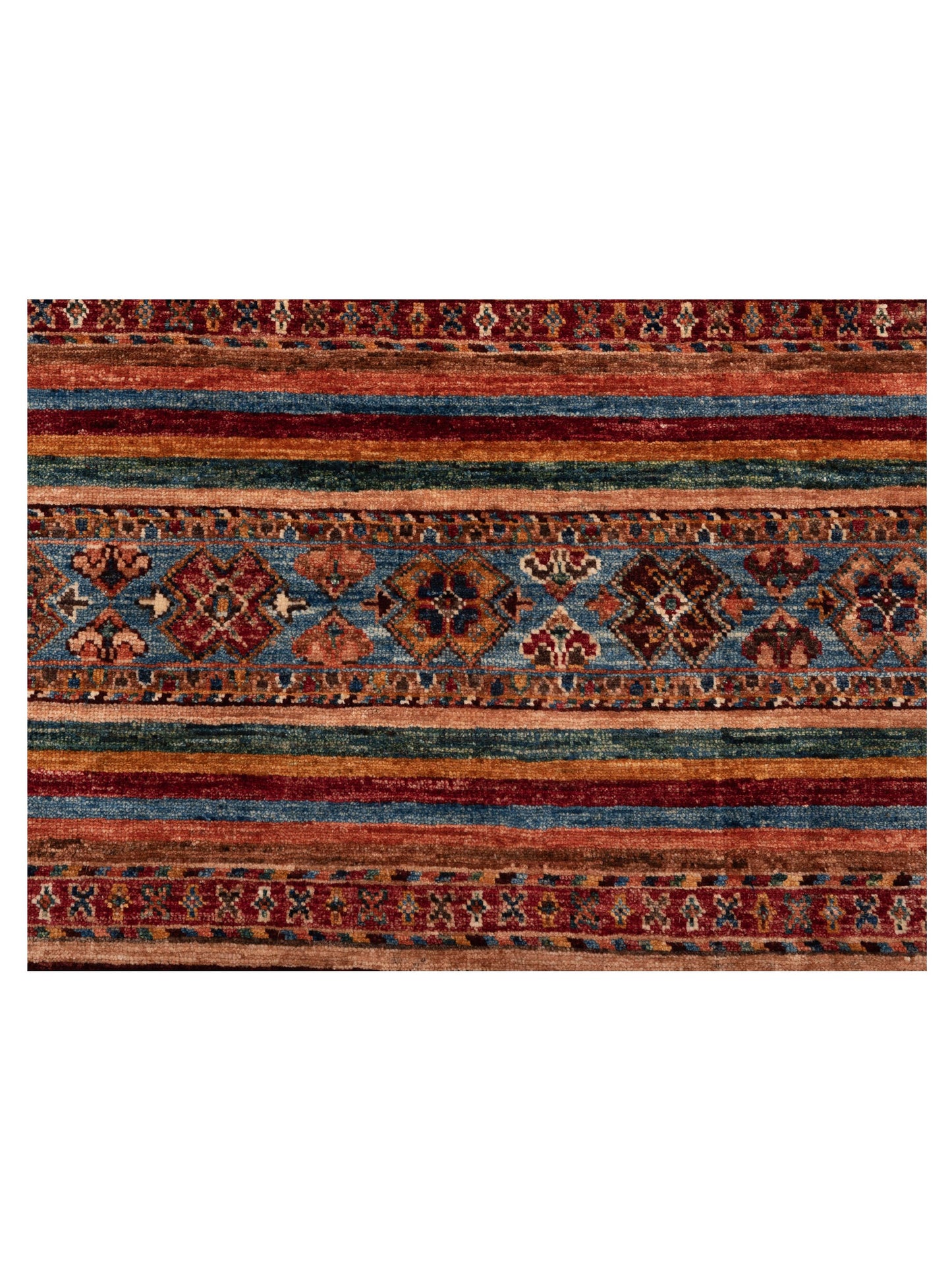 Khorjin 149081 Multi Multi 2.10x44 Hand Knotted Rug