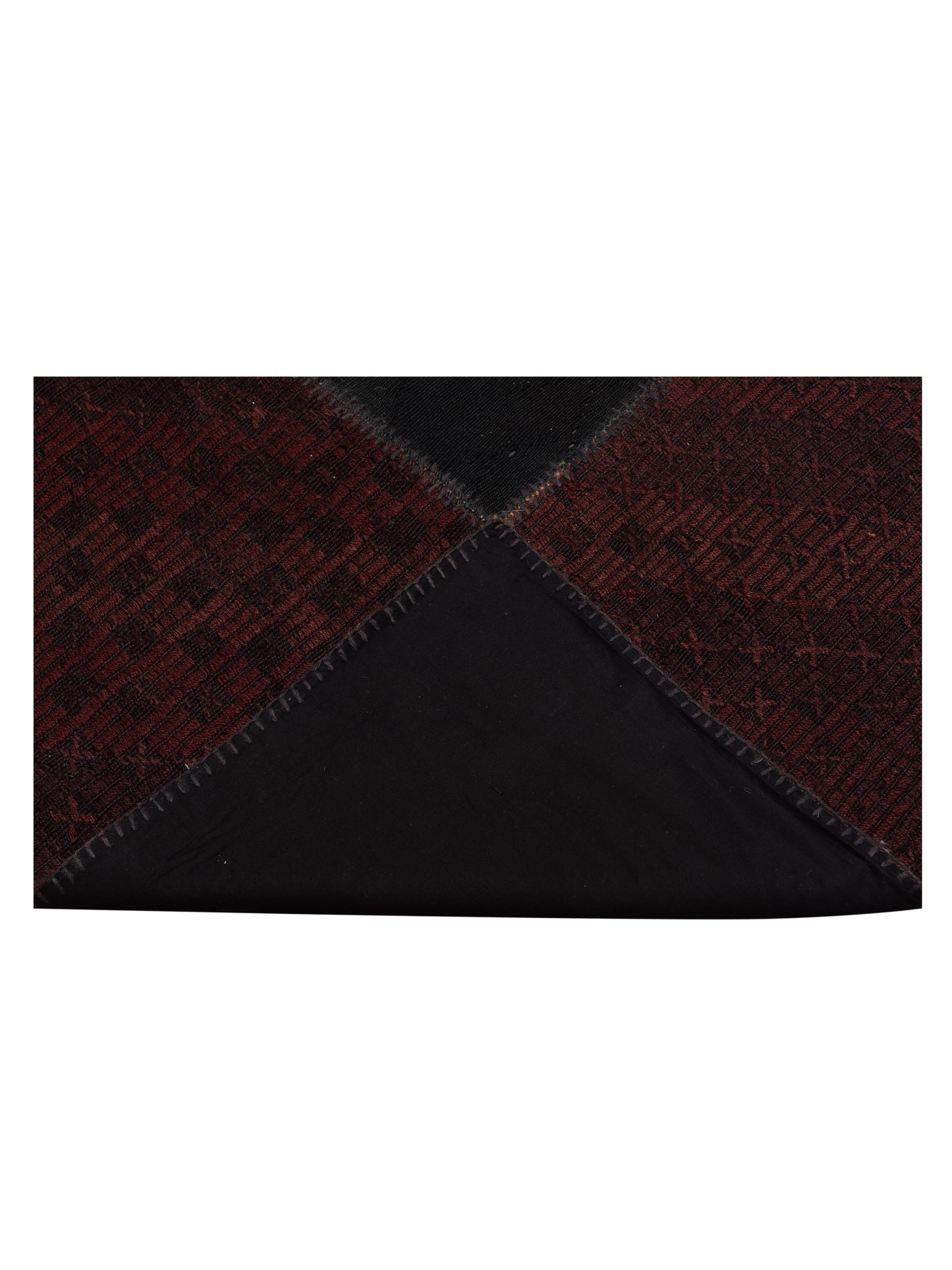 Turkish Vestige Patchwork 108971 Black 9.10x13.1 Hand Knotted Rug