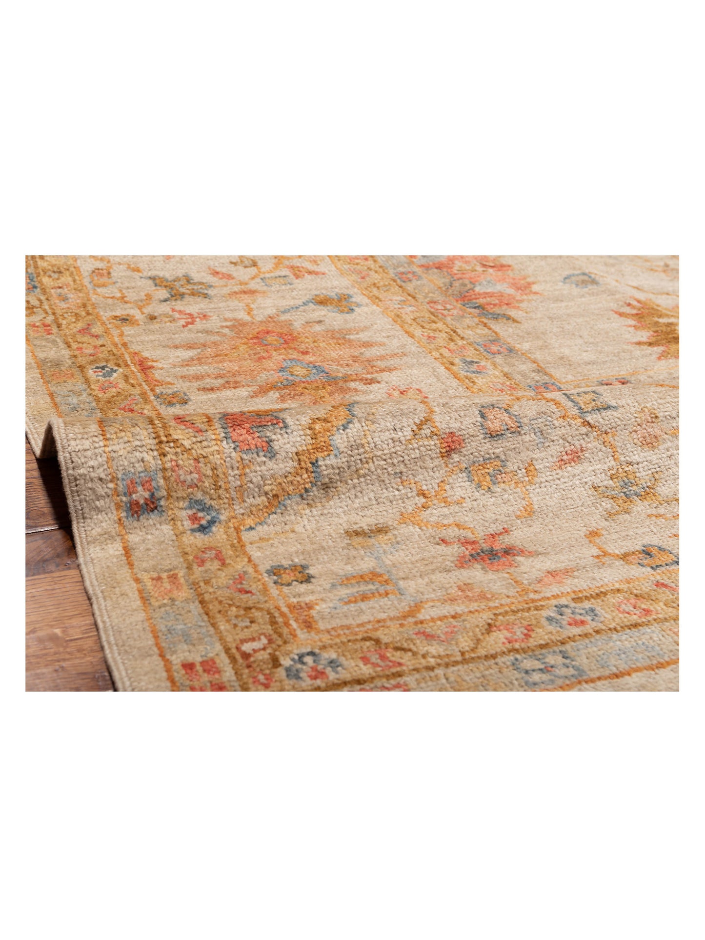 Angora Oushak 149410 Ivory Ivory 11.3x14.10 Hand Knotted Rug