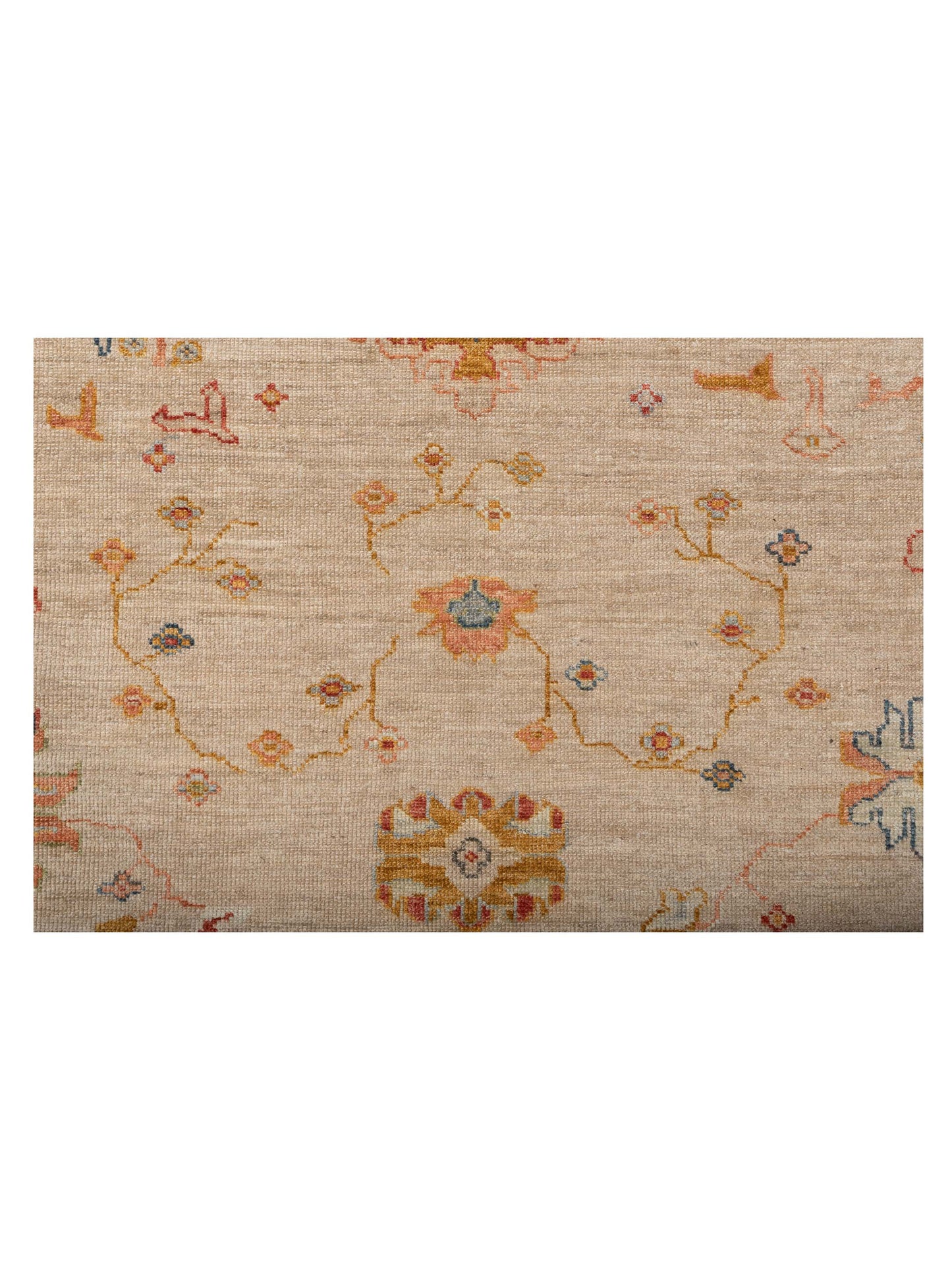 Angora Oushak 146454 Ivory Silver 9x11.5 Hand Knotted Rug