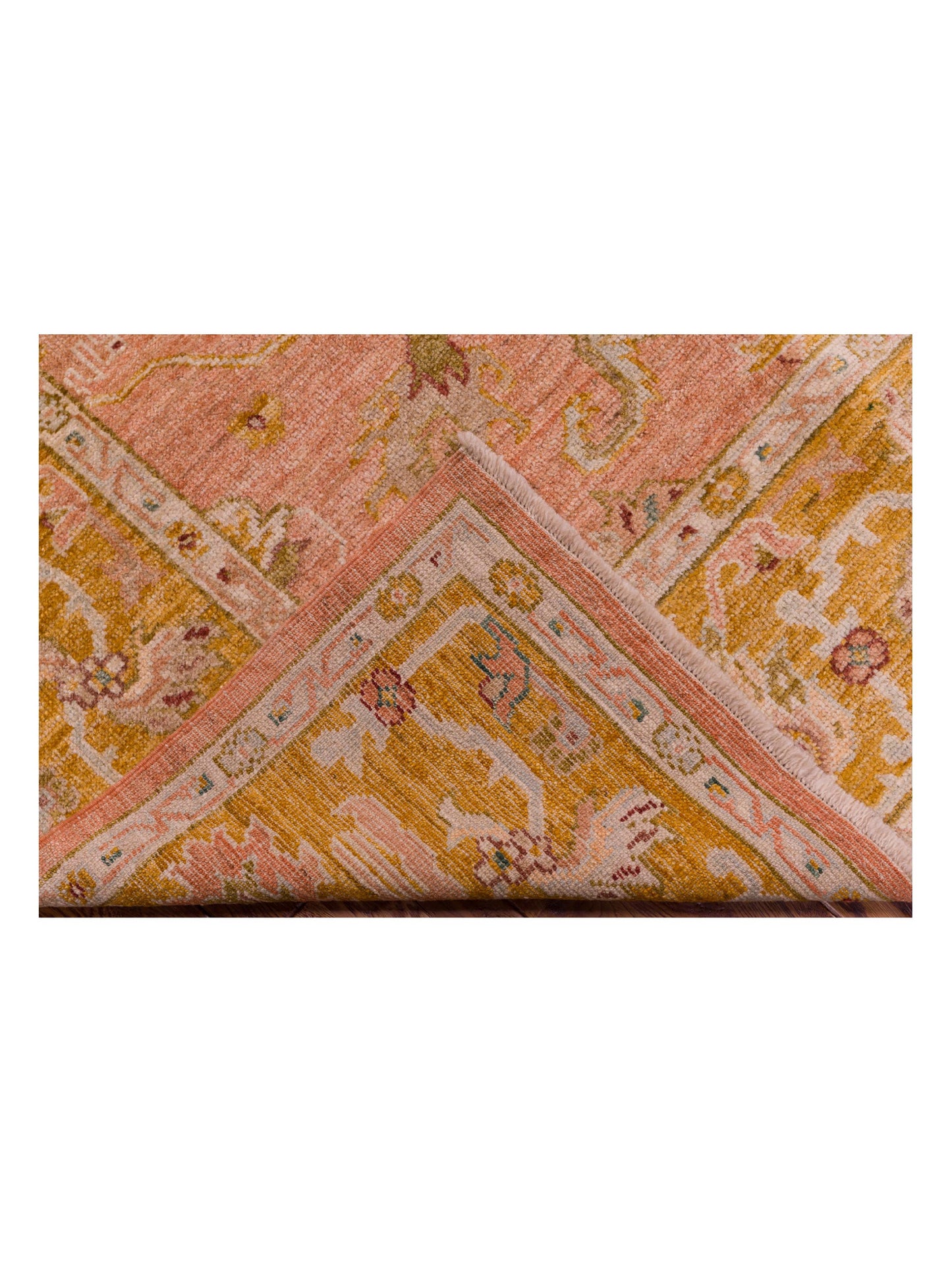 Angora Oushak 144513 Pink Mustard 8.4x10.8 Hand Knotted Rug