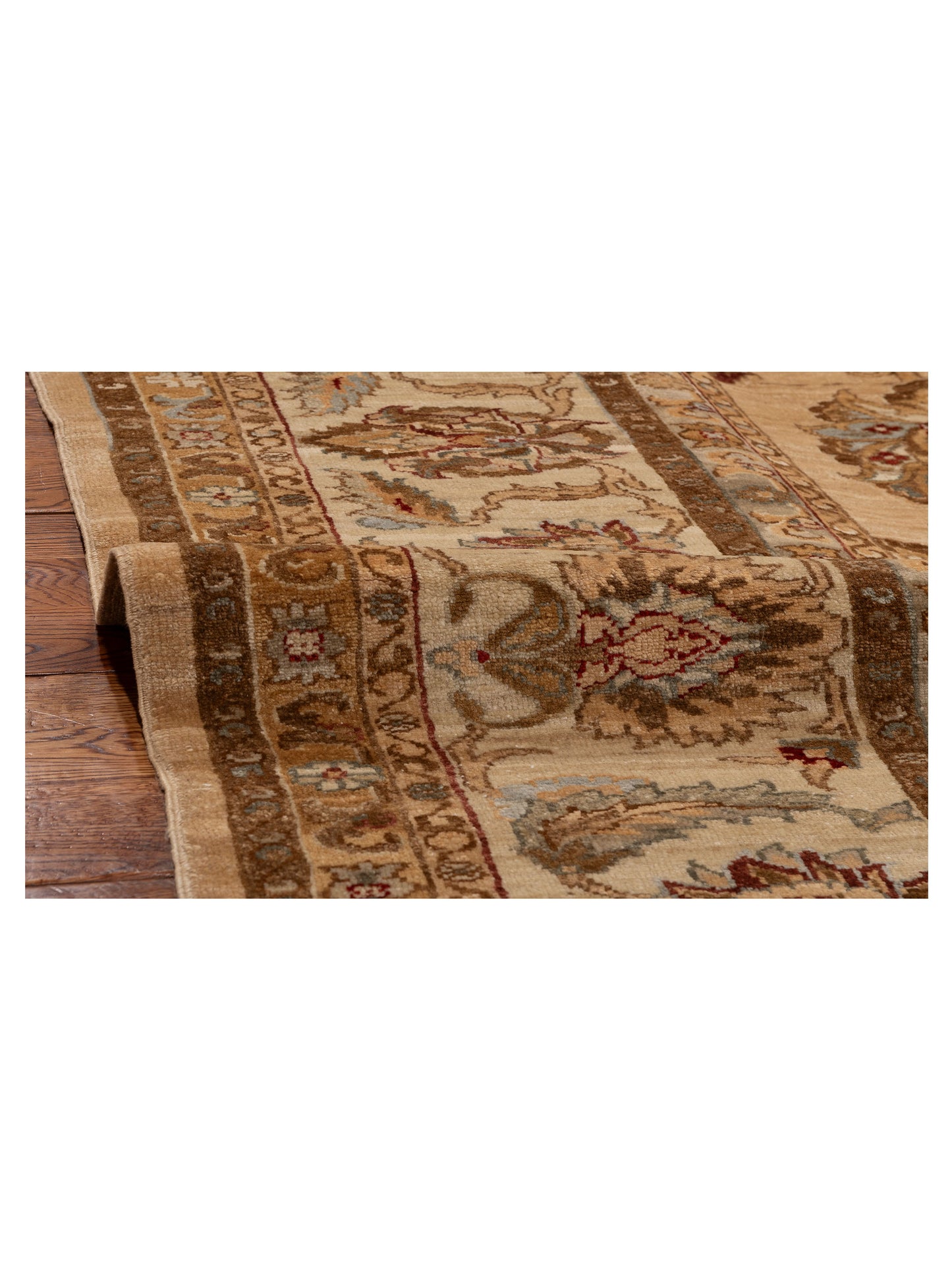Narin Cemre Gold Ivory 10.3x13.2 Hand Knotted Rug