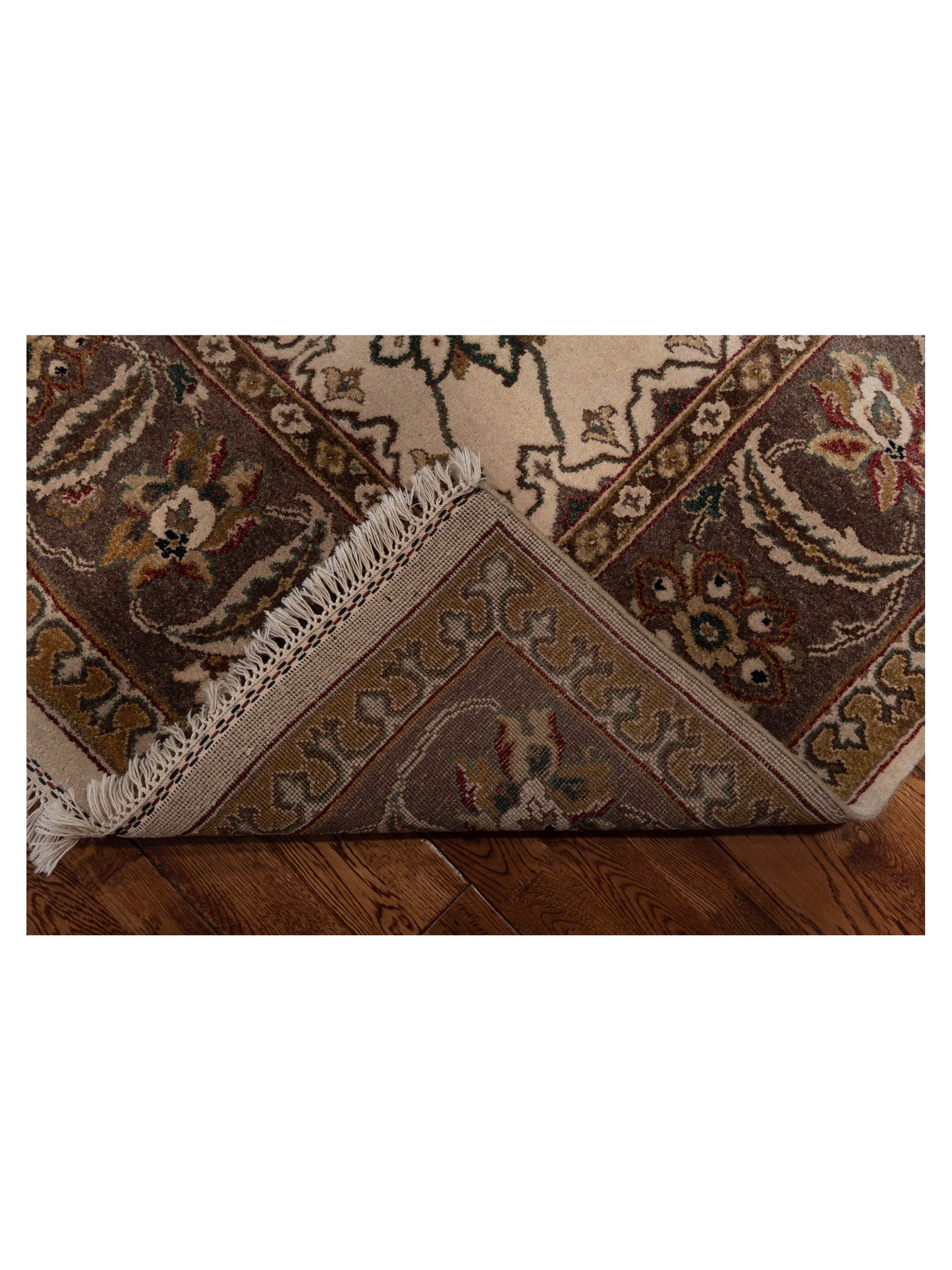 Jahan 85162 Ivory Purple 7.10x10.4 Hand Knotted Rug