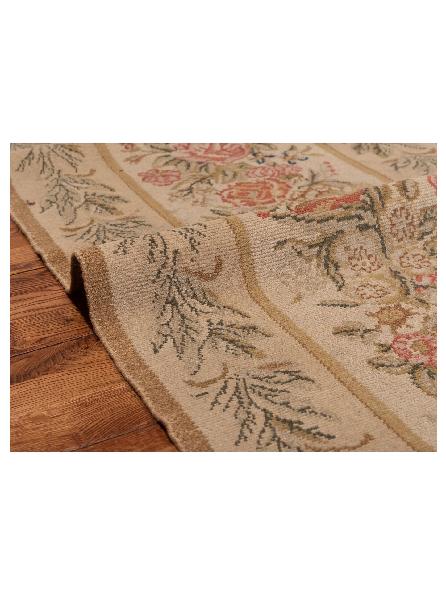 Bouquet 107491 Ivory Cream 2.6x10.9 Hand Knotted Rug