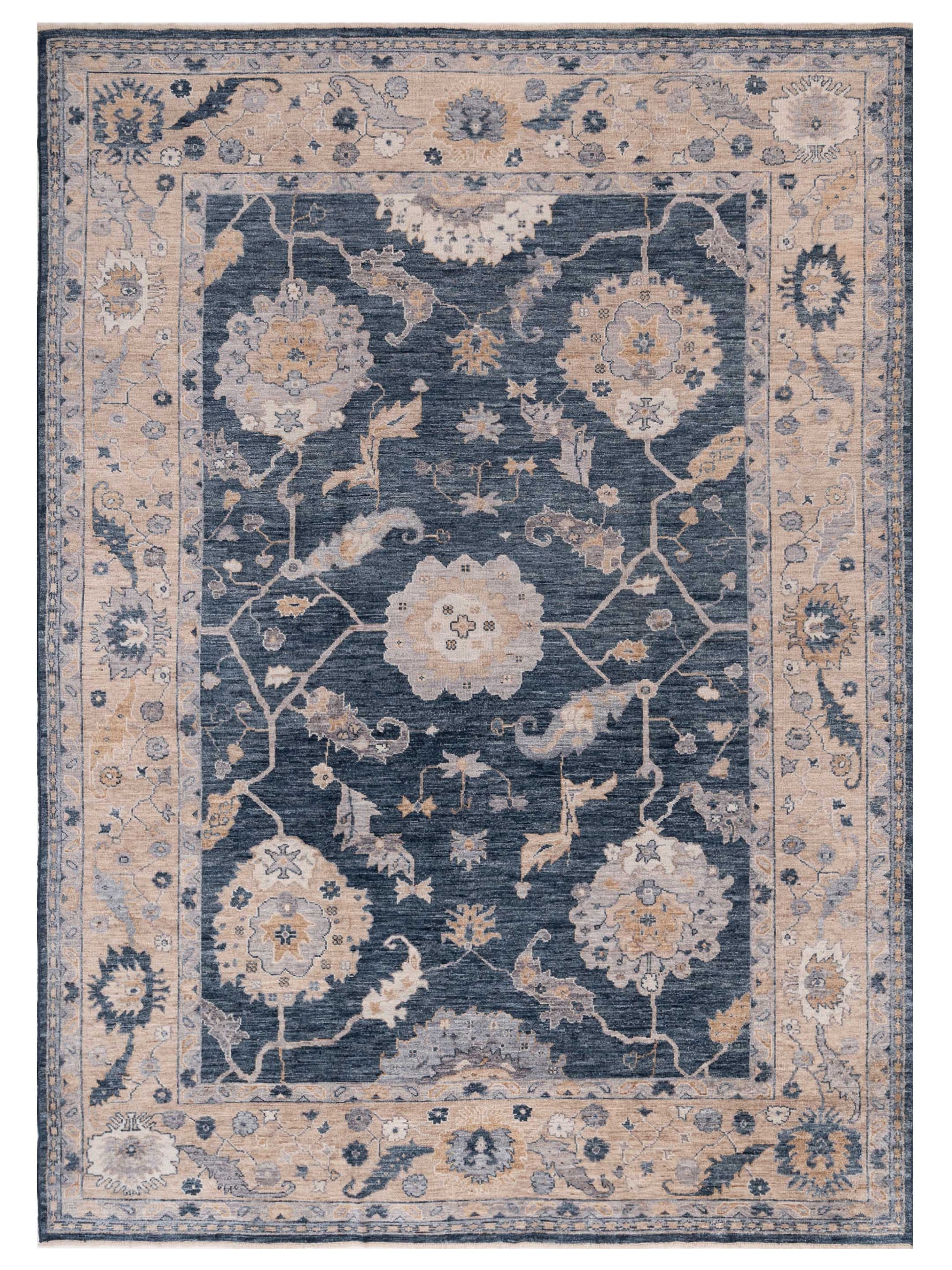 Anadol Angora Oushak  Blue Cream Traditional