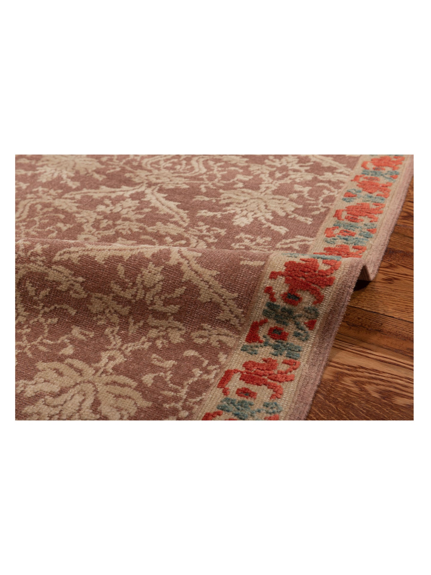 Antique Loom 107978 Purple Beige 2.6x9.11 Hand Knotted Rug