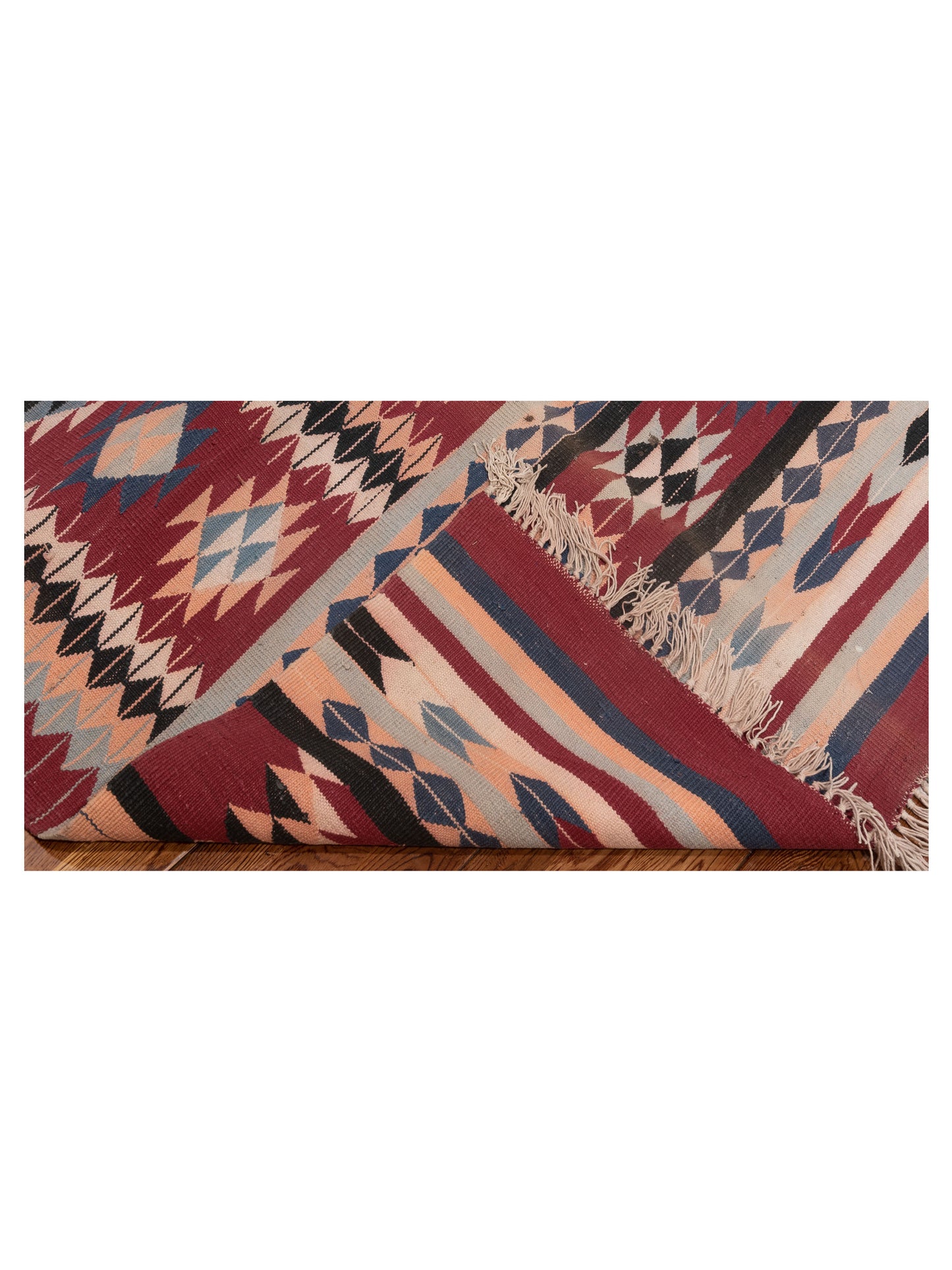 Old Afghan Dhurrie 904210 Multi 9.5x13.2 Hand Woven Rug