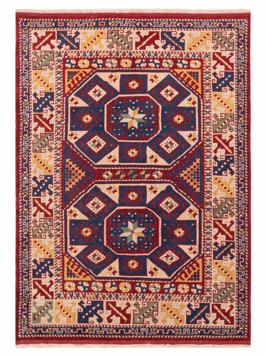 Pasha Turkish Shirwan  Red Ivory Traditional