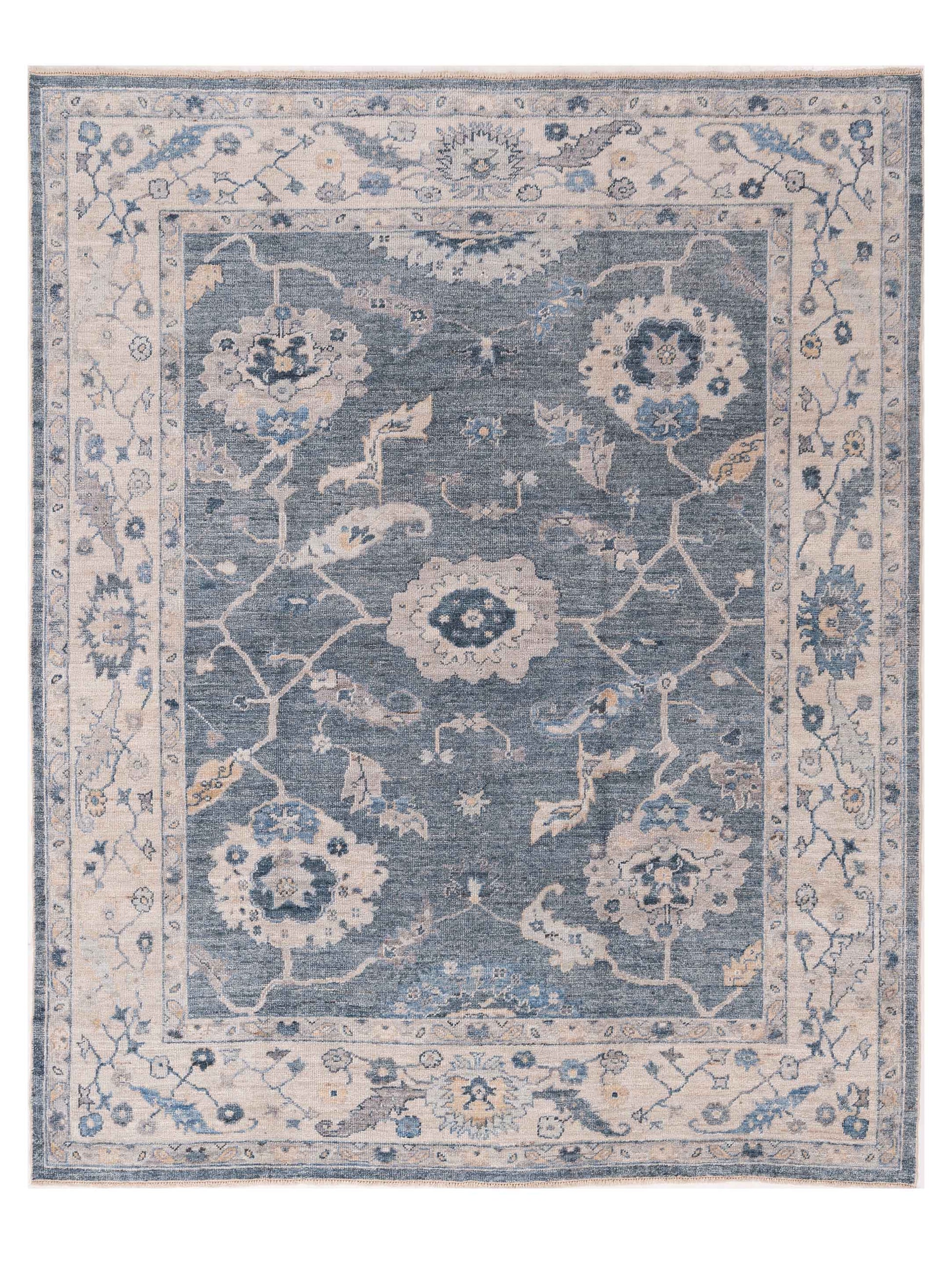 Anadol Angora Oushak  Blue Ivory Traditional