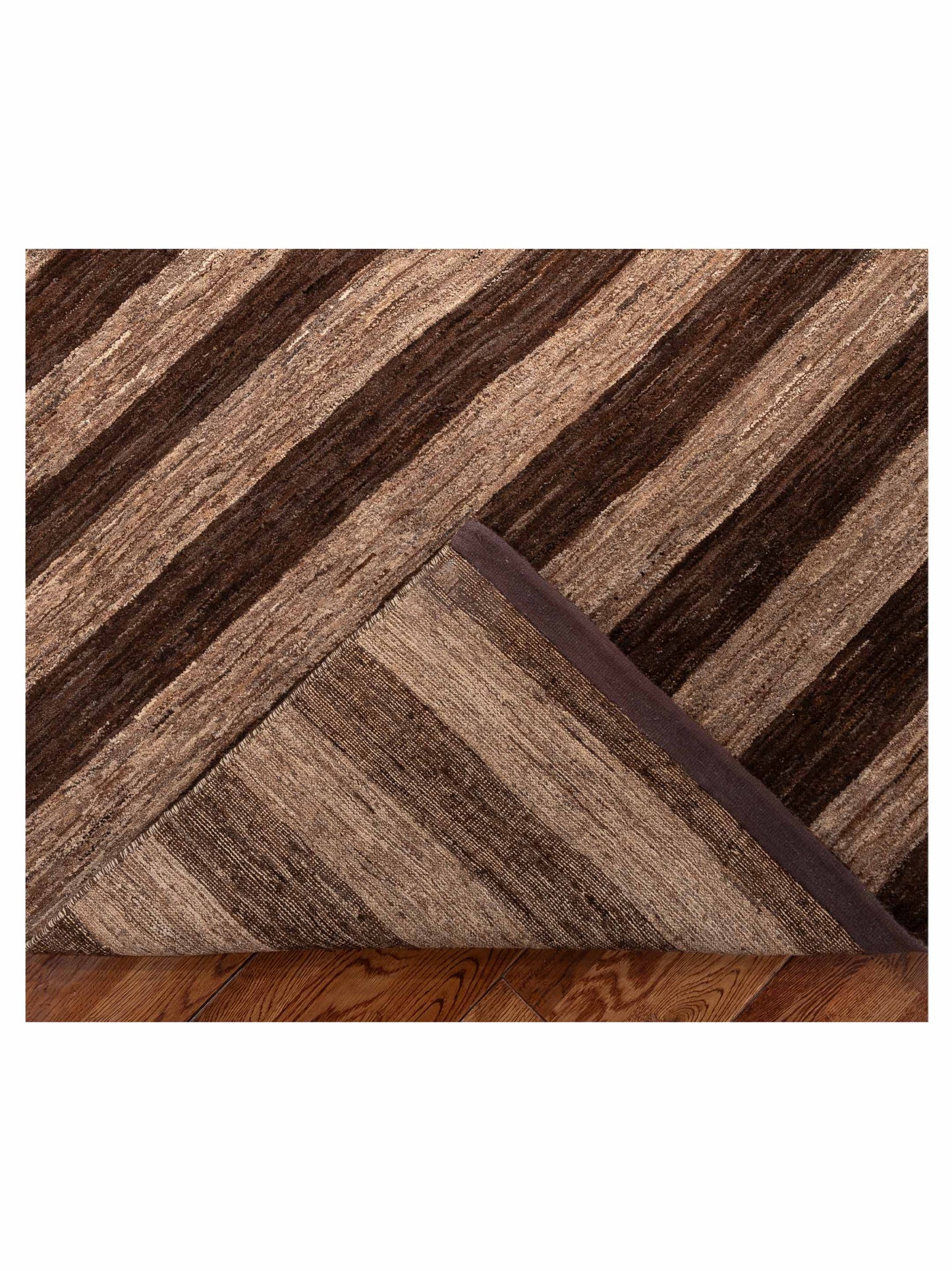 Tibetino 154003 Brown Beige 5.5x7.11 Hand Knotted Rug