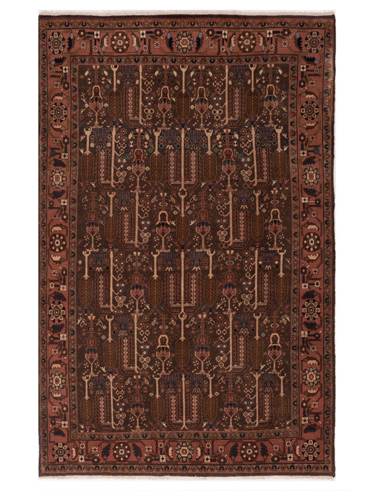 Pasha Antique Heirloom  Brown Pink Traditional