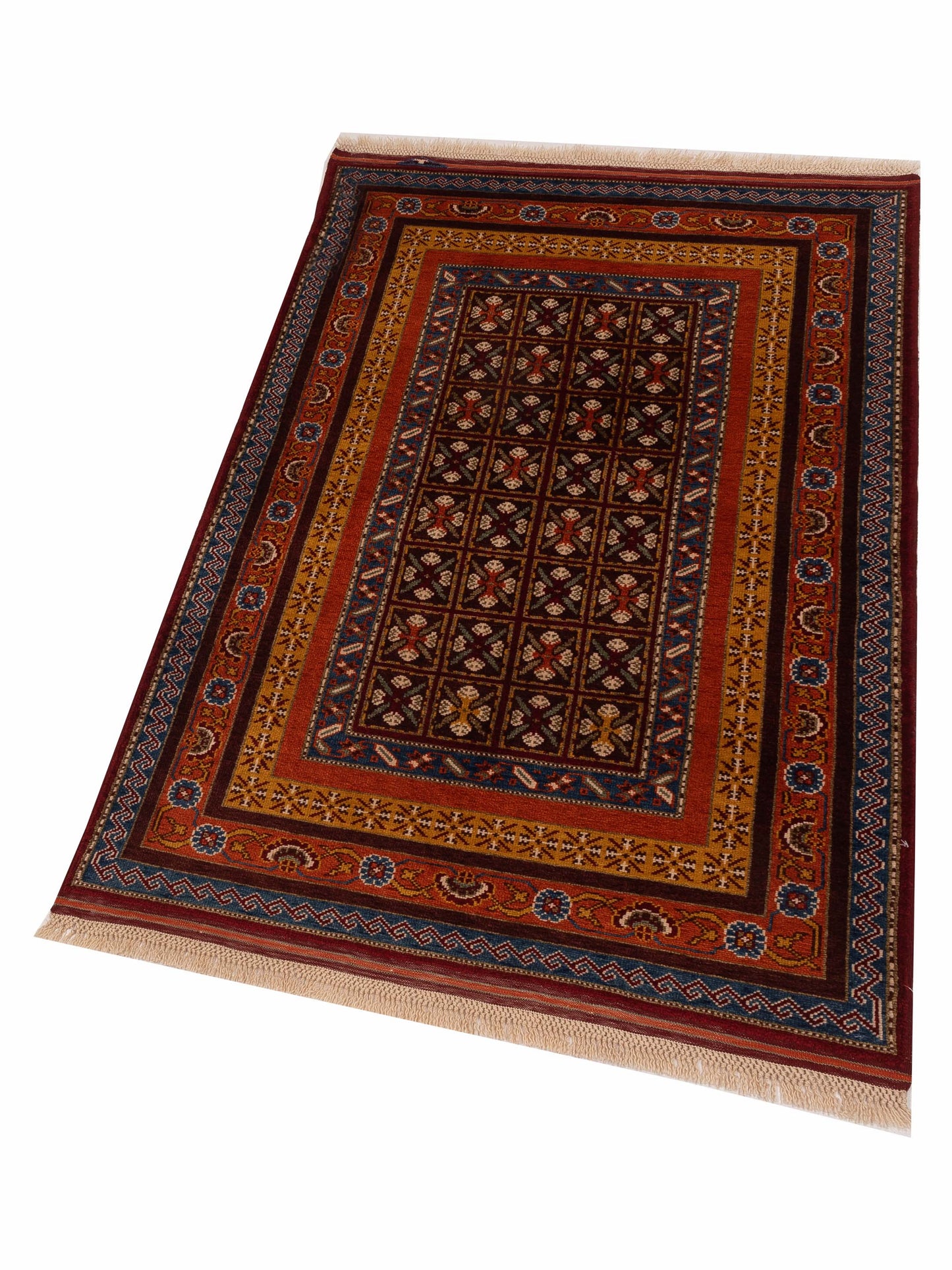 Shawl 145145 Multi 4.1x6.4 Hand Knotted Rug