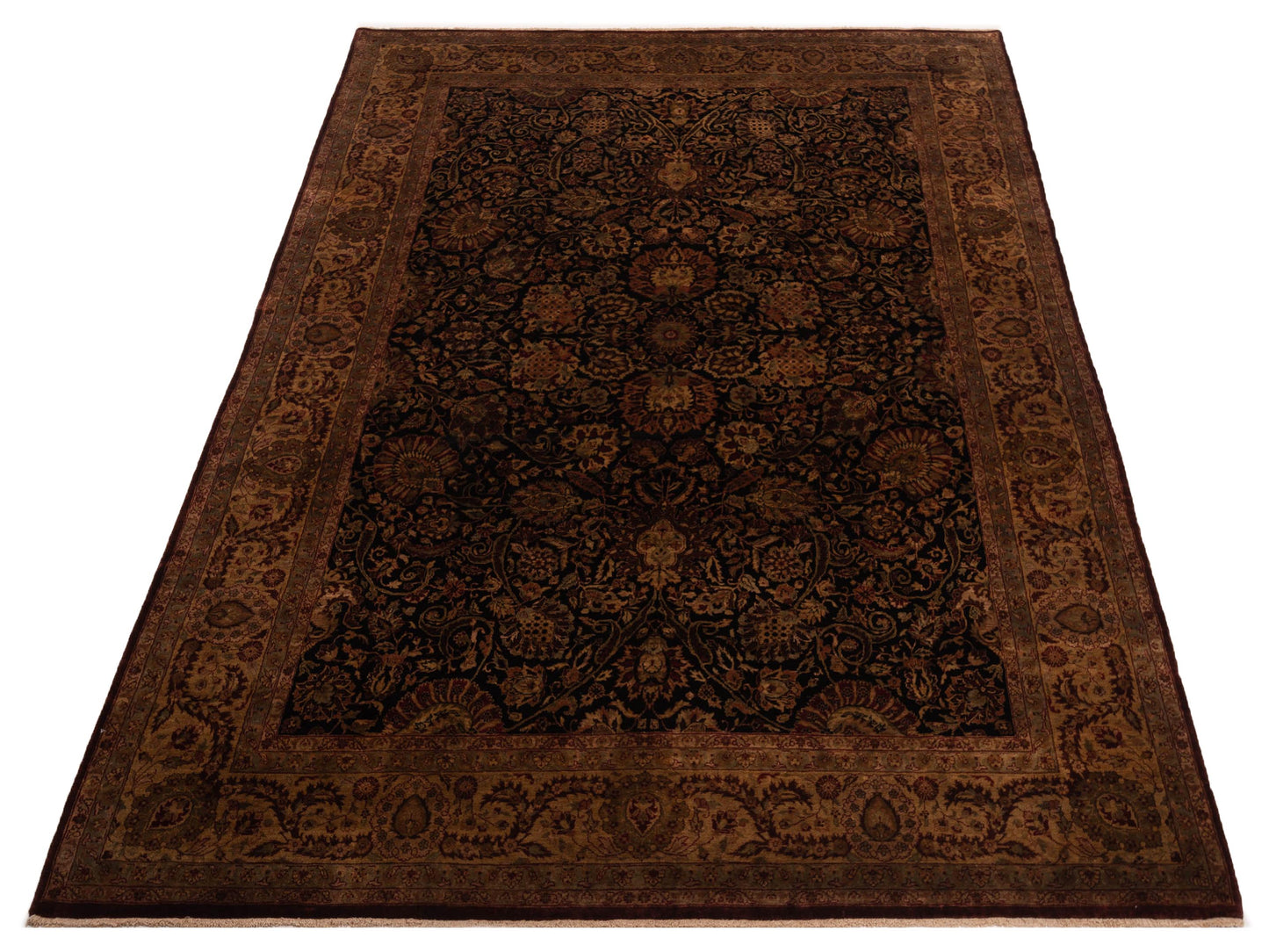 Sivas 82718 Black Gold 8.9x11.11 Hand Knotted Rug