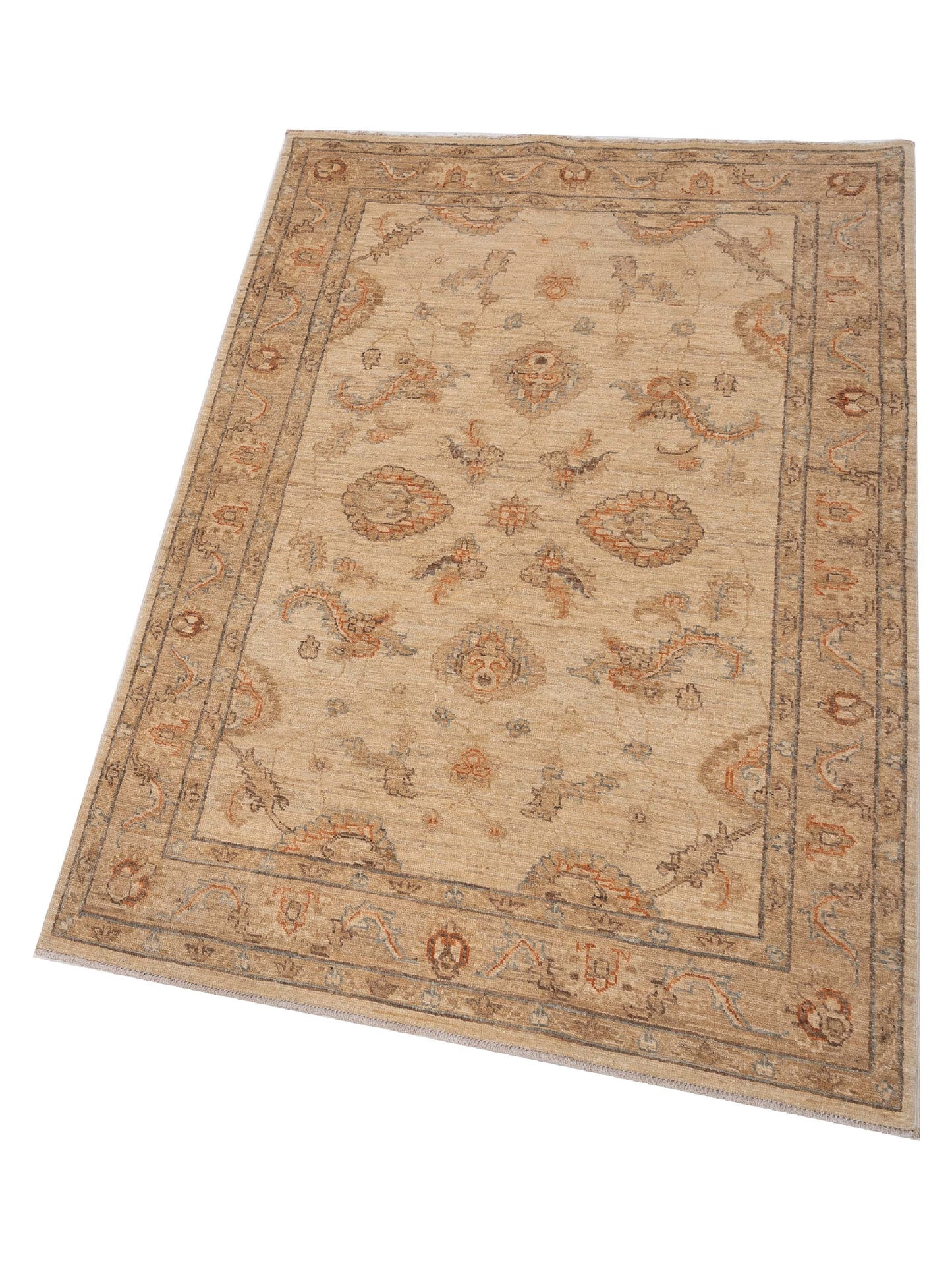 Sultan 116455 Ivory Gold 3.10x5.8 Hand Knotted Rug