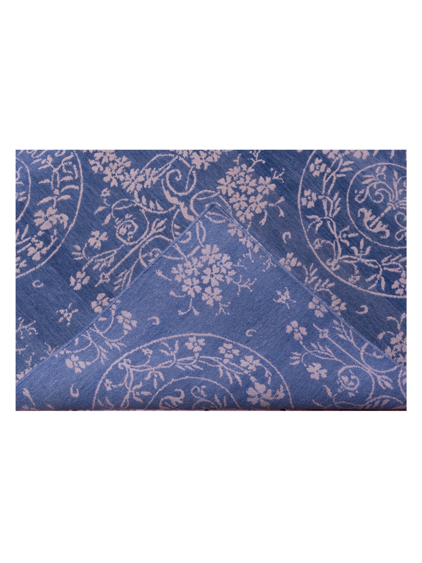 Nepalese 104150 Gray Blue 9x12 Hand Knotted Rug
