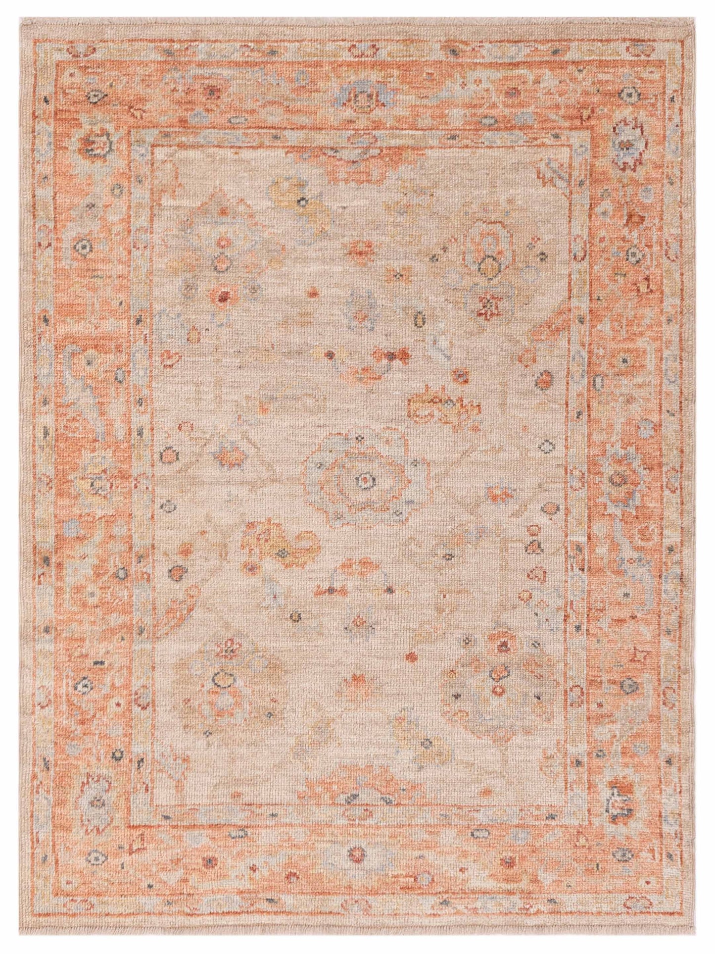 Anadol Angora Oushak  Beige Rust Traditional