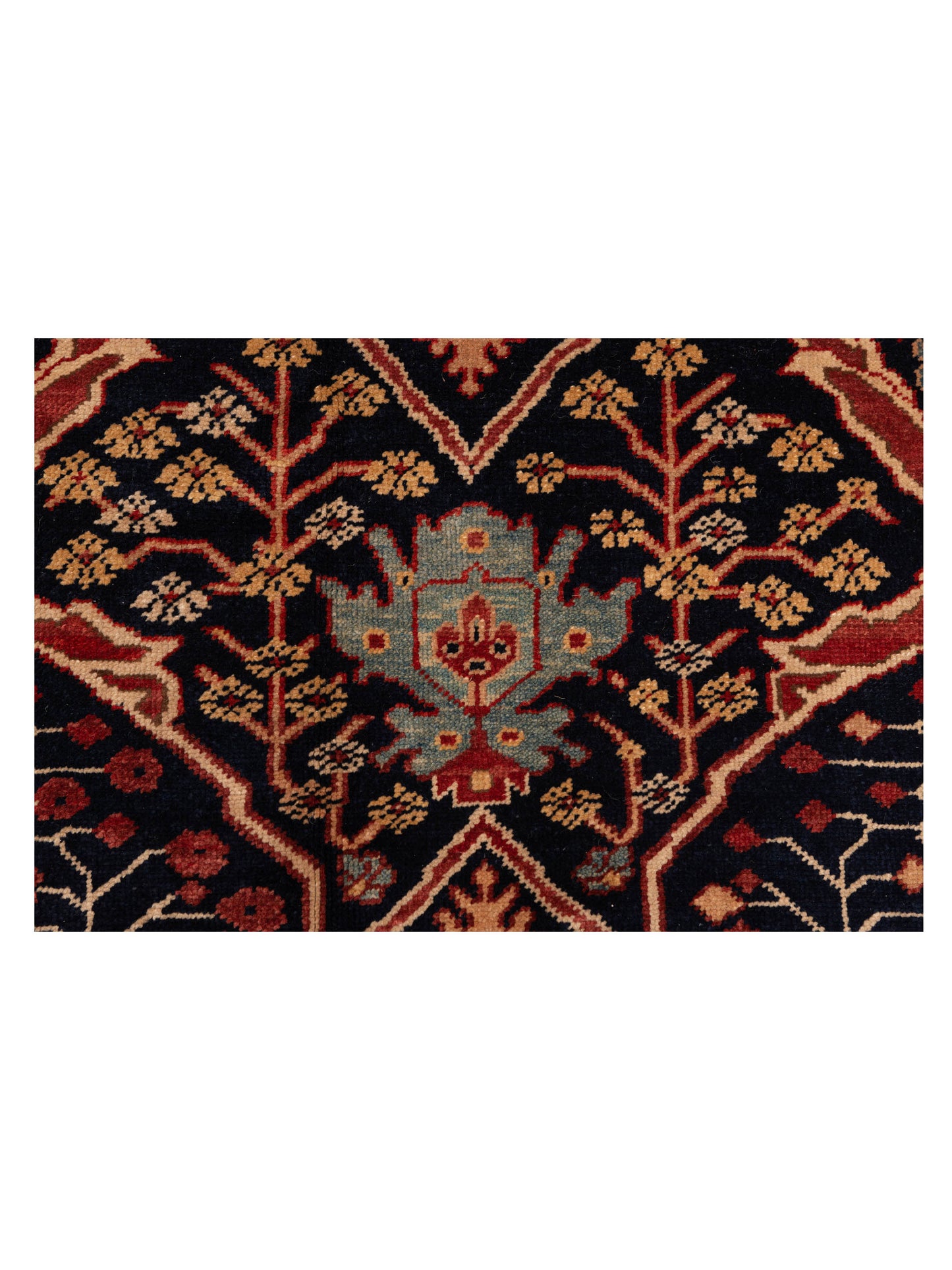Antique Loom 147352 Navy Blue 6.10x8.7 Hand Knotted Rug