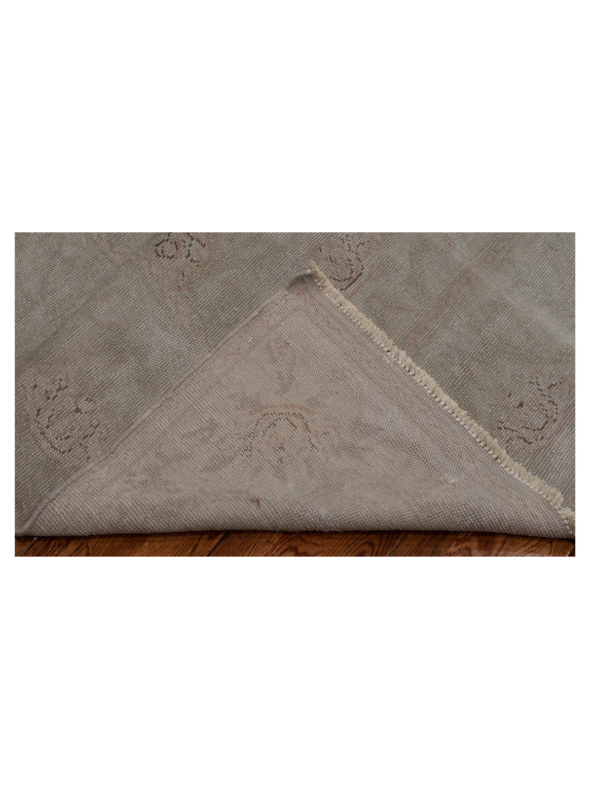 Vintage 107429 Silver 8.5x11.5 Hand Knotted Rug
