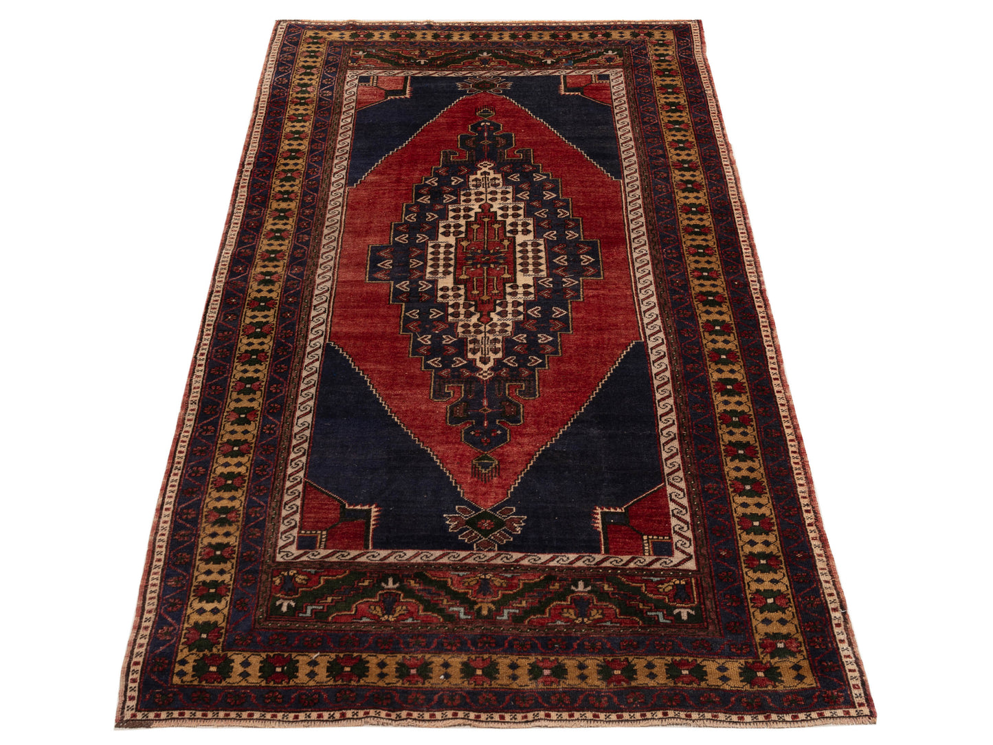 Old Anatolian 154137 Red Brown 5.6x10.1 Hand Knotted Rug