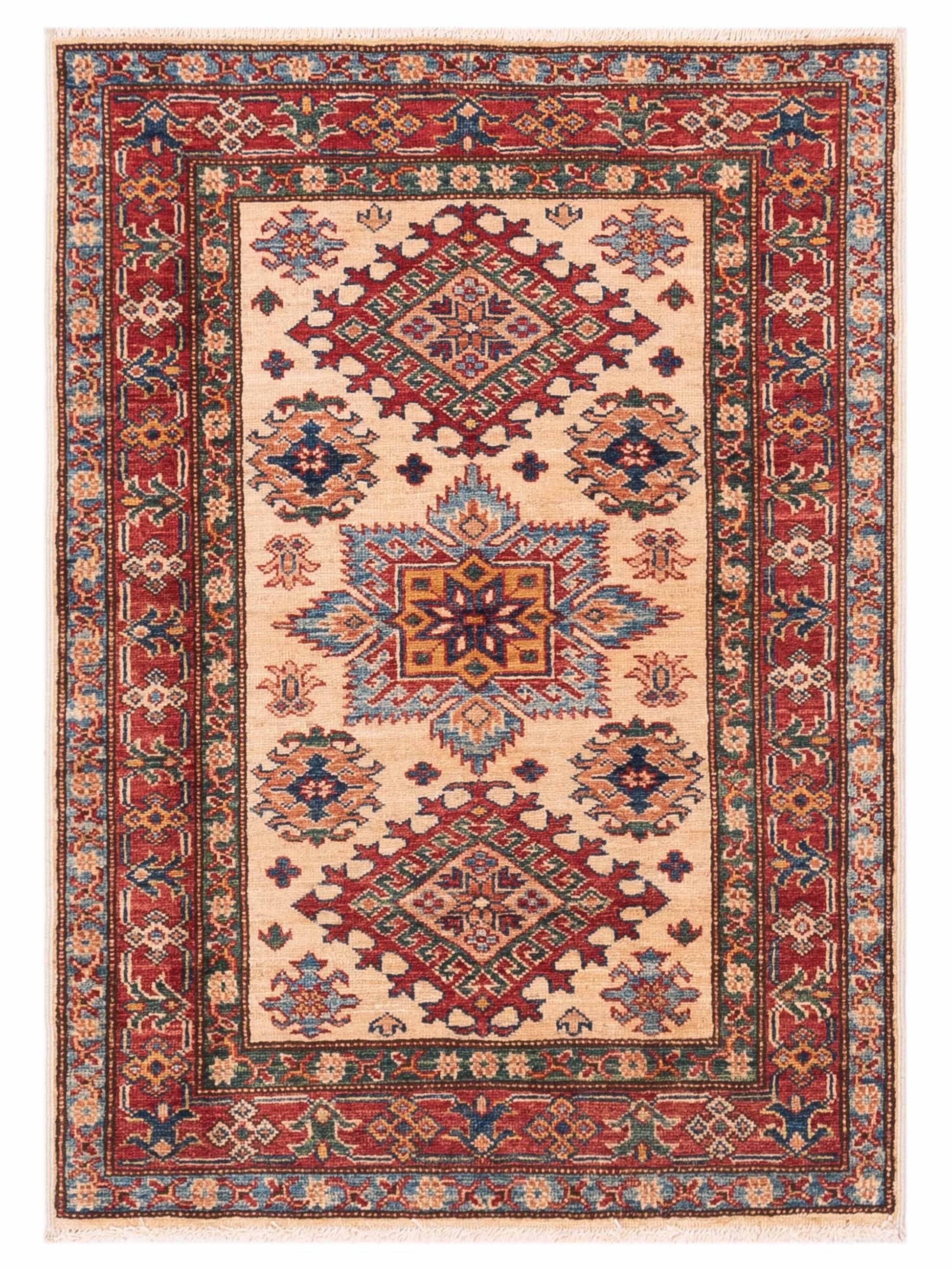 Nomad Super Kazak  Ivory Red Tribal