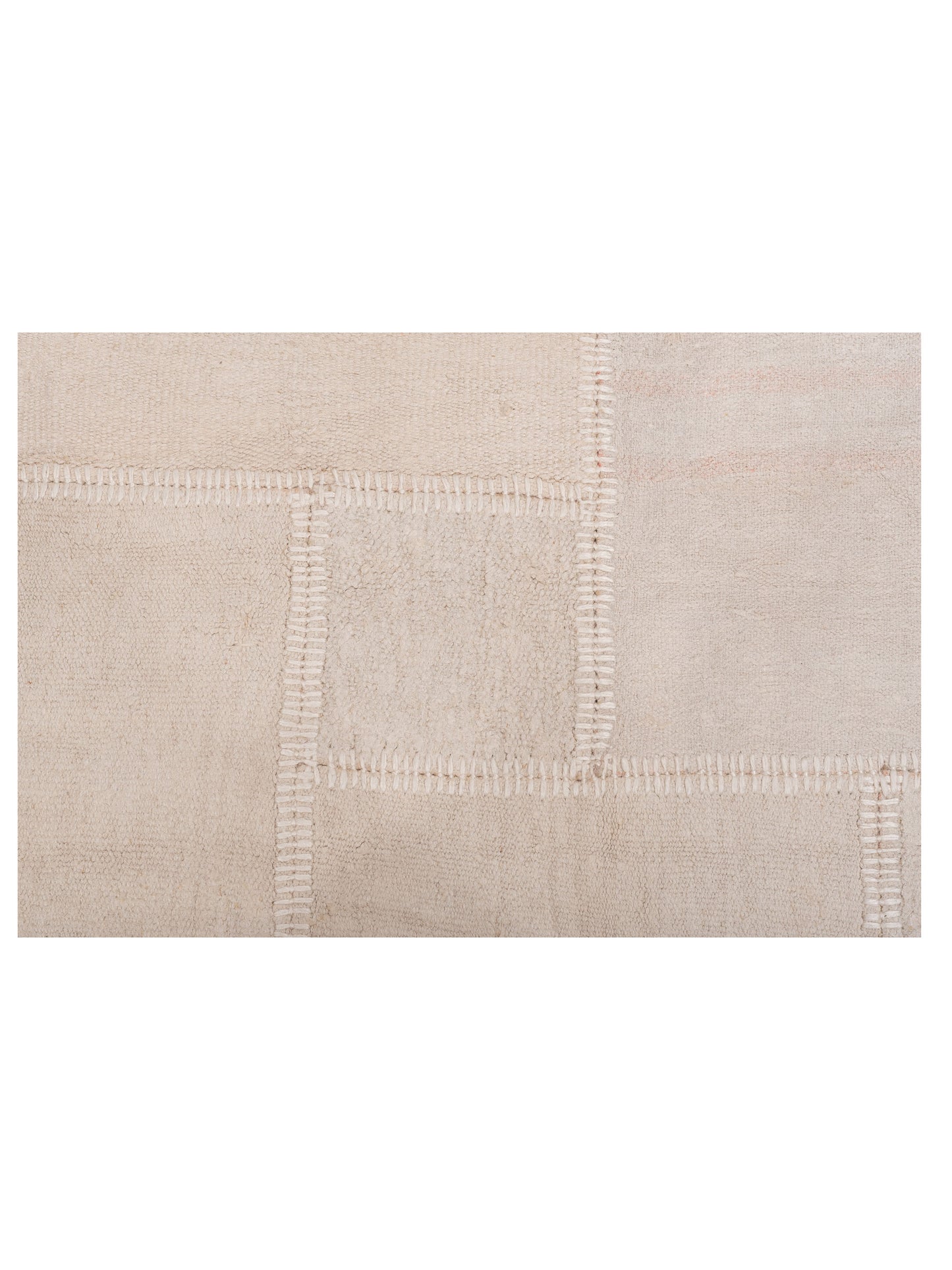 Turkish Vestige Patchwork 127786 Ivory 3.11x5.10 Hand Knotted Rug