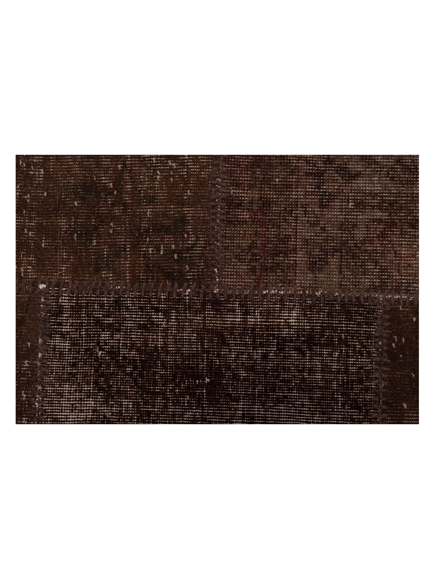 Turkish Vestige Patchwork 109503 Dark Brown 8x9.10 Hand Knotted Rug