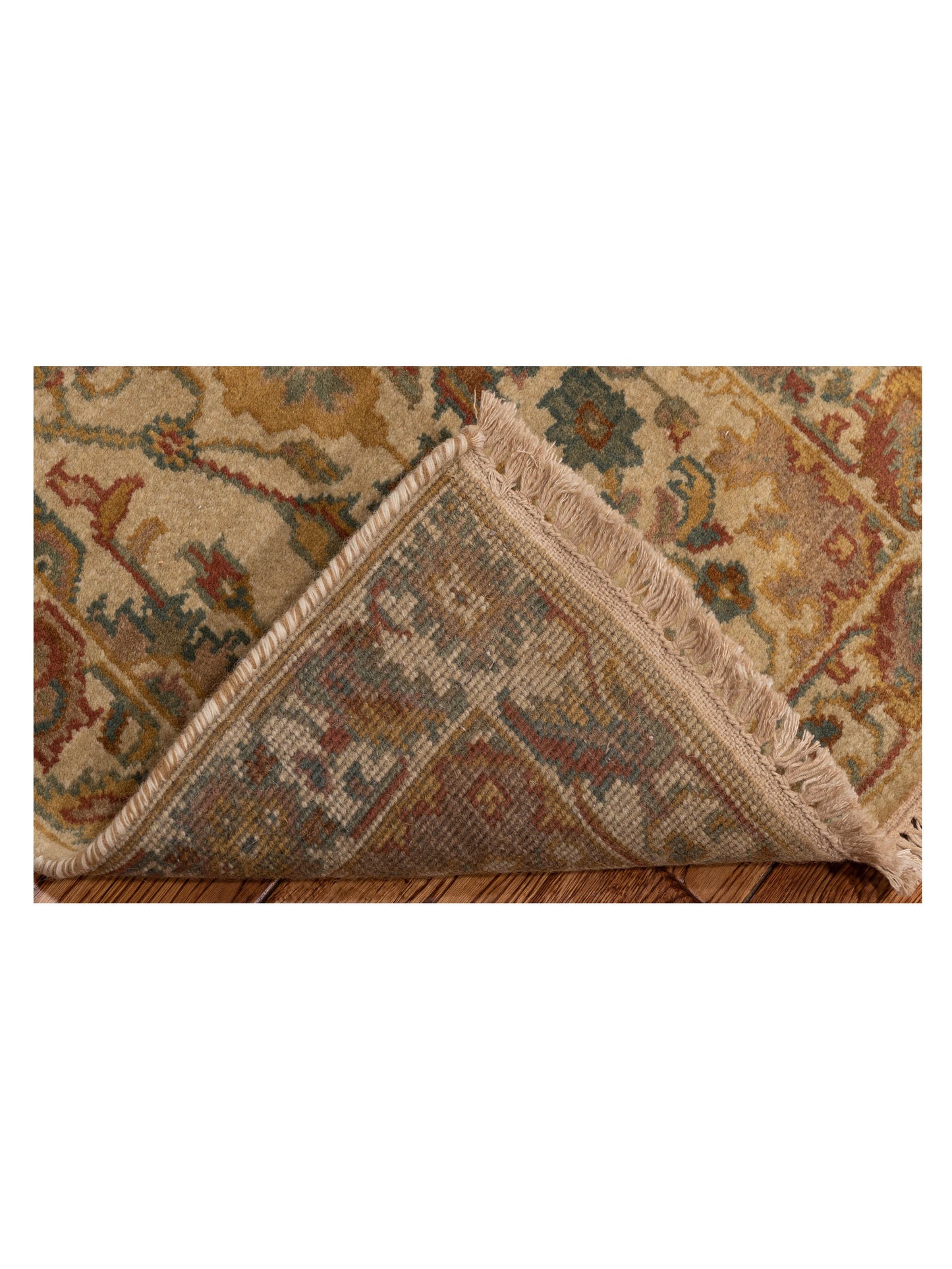Lilac 103174 Beige Beige 2x4 Hand Knotted Rug