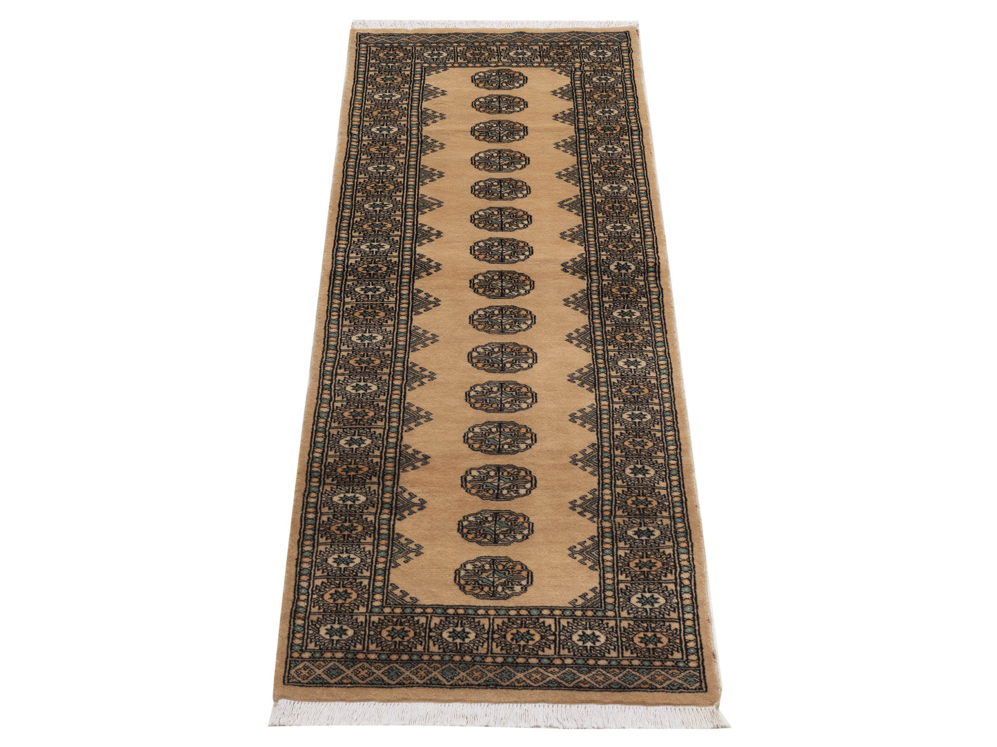 Bokhara 151469 Beige Beige 2.7x8.1 Hand Knotted Rug