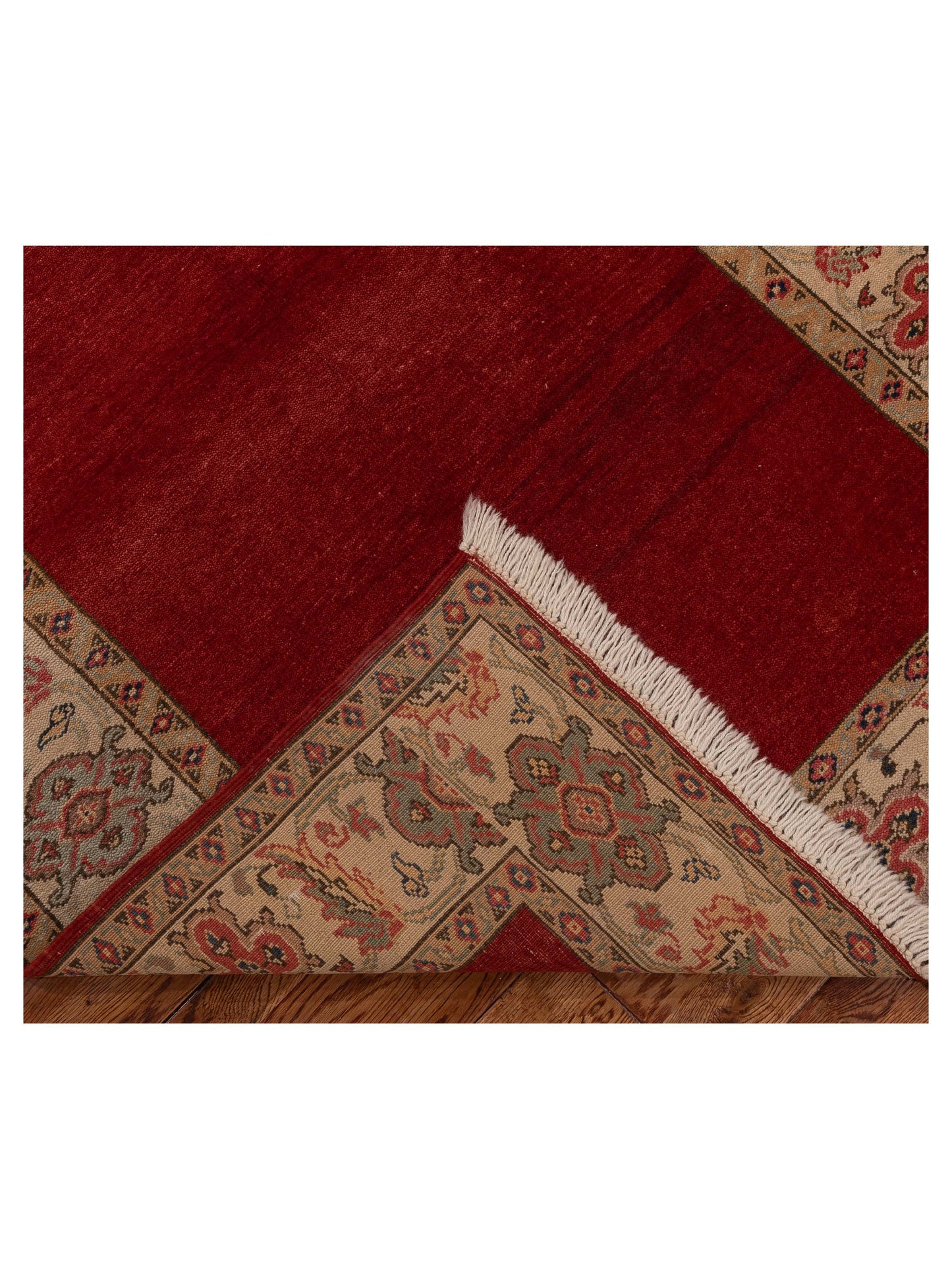 Antique Loom 104505 Red Ivory 4x6 Hand Knotted Rug