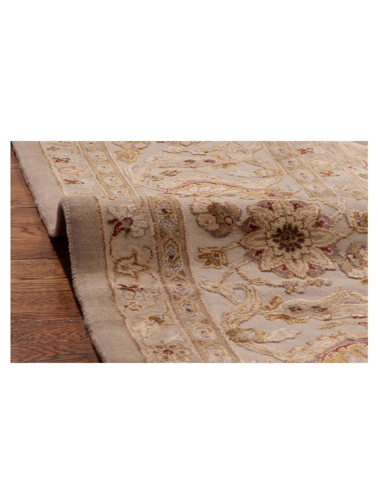 Imperial Silk 152099 Beige Ivory 10x14.3 Hand Knotted Rug