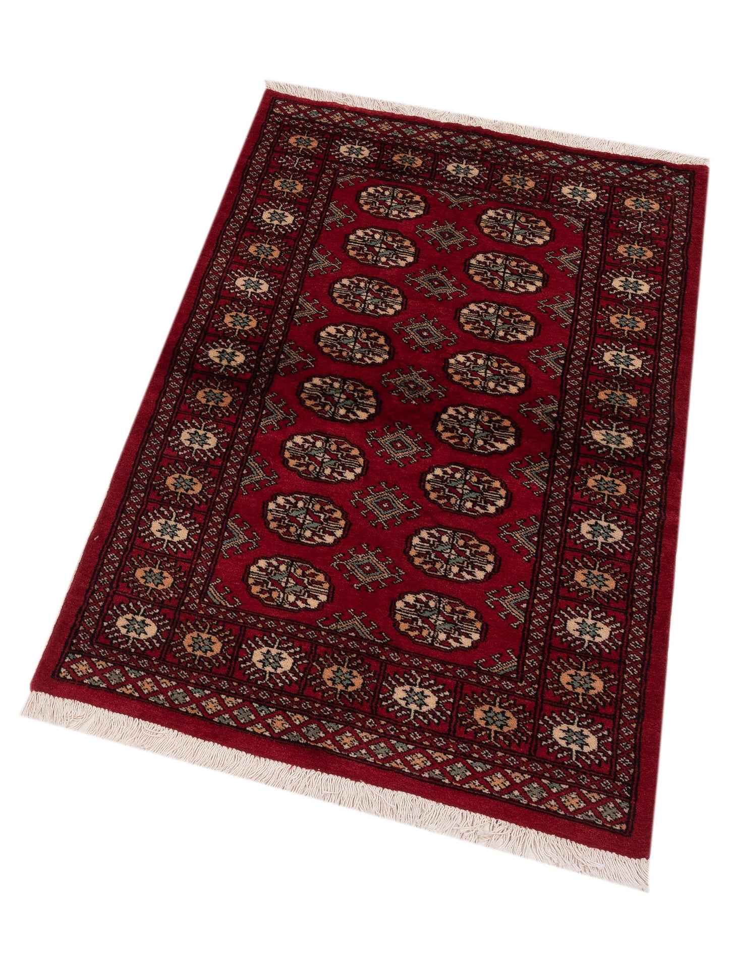 Bokhara 145570 Red Red 3.1x5.2 Hand Knotted Rug