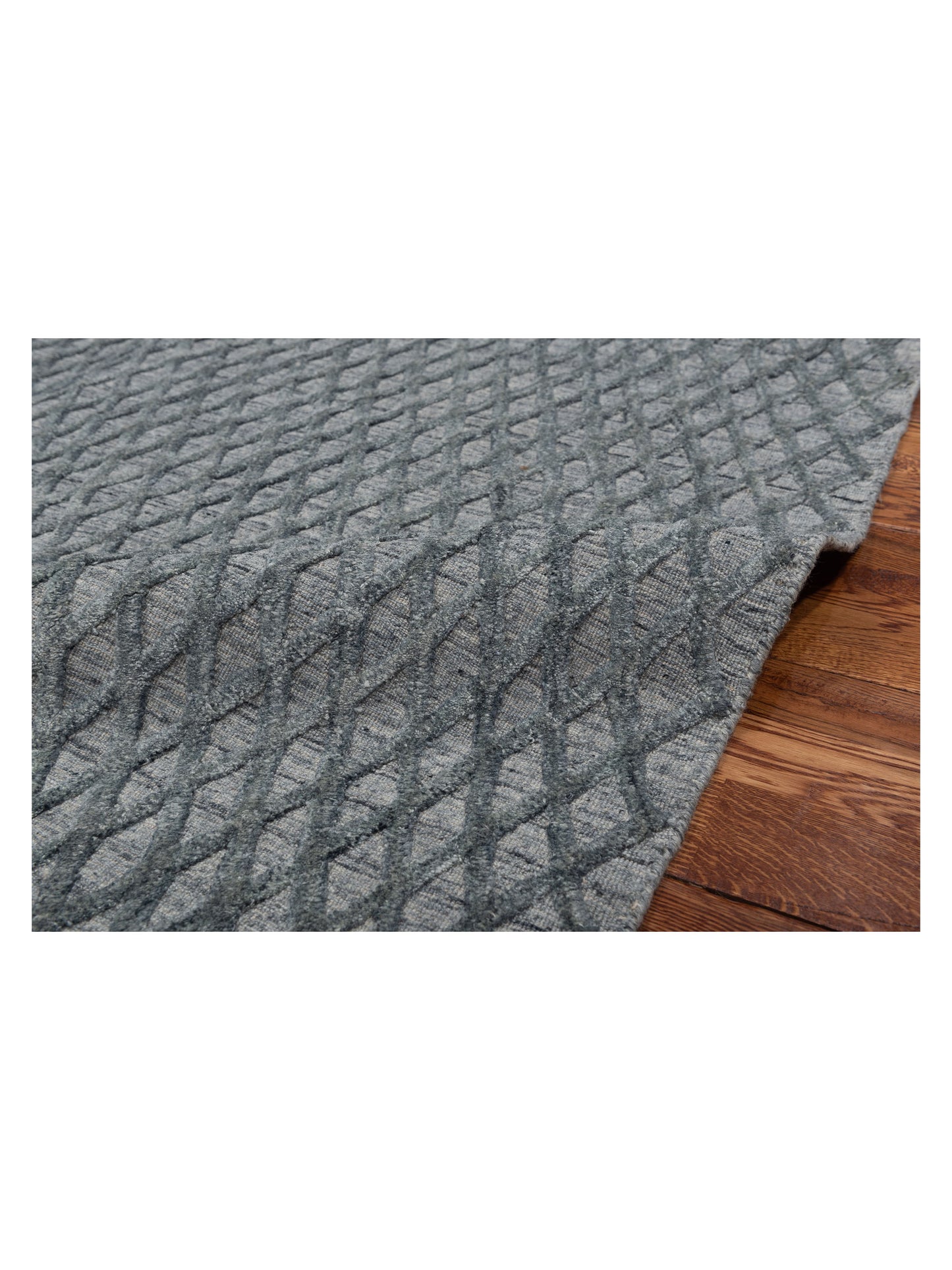 Himalayan 142590 Gray Blue Gray Blue 6.1x8.10 Hand Knotted Rug