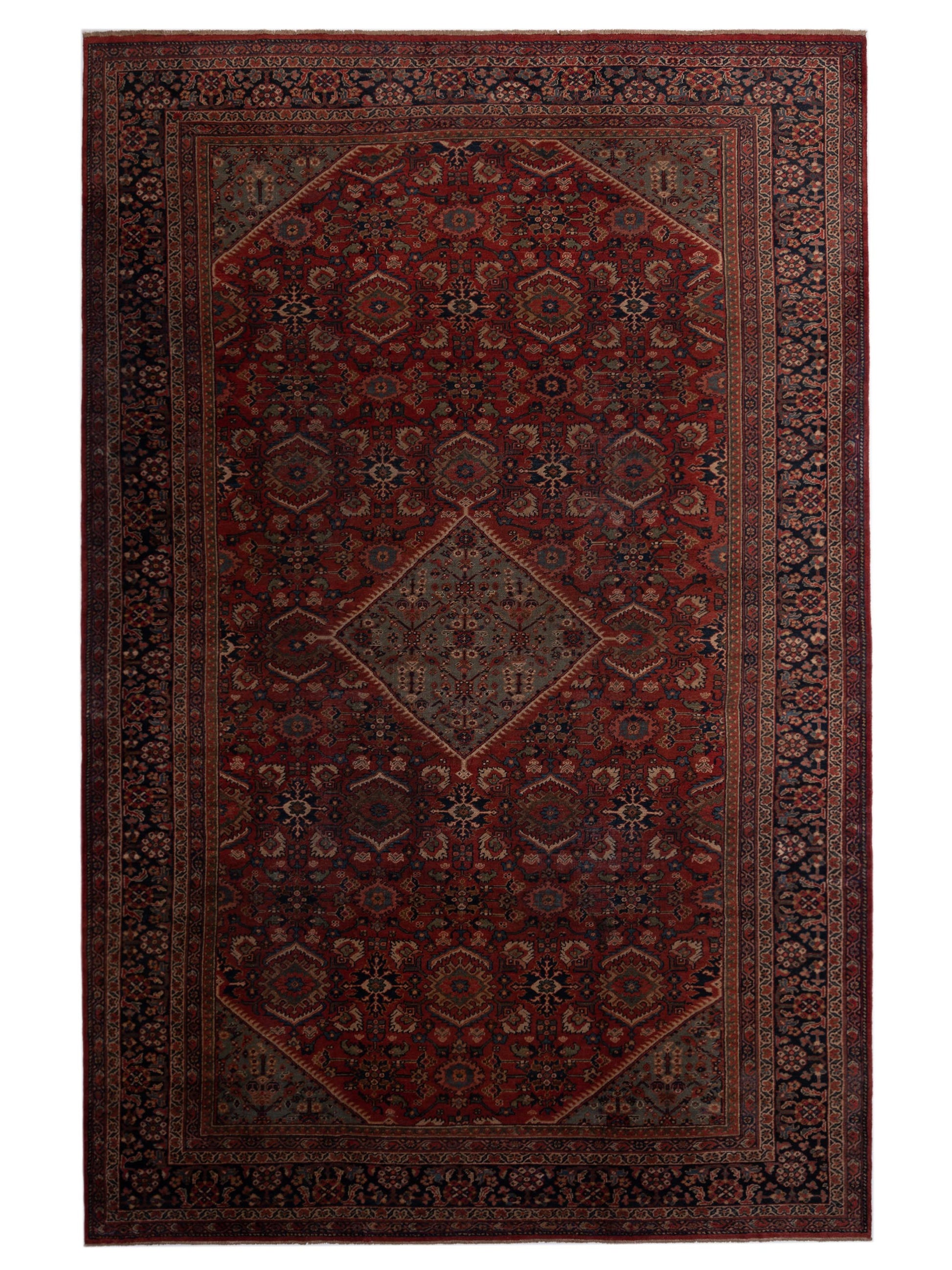 Pasha Persian Antique  Red Navy Traditional