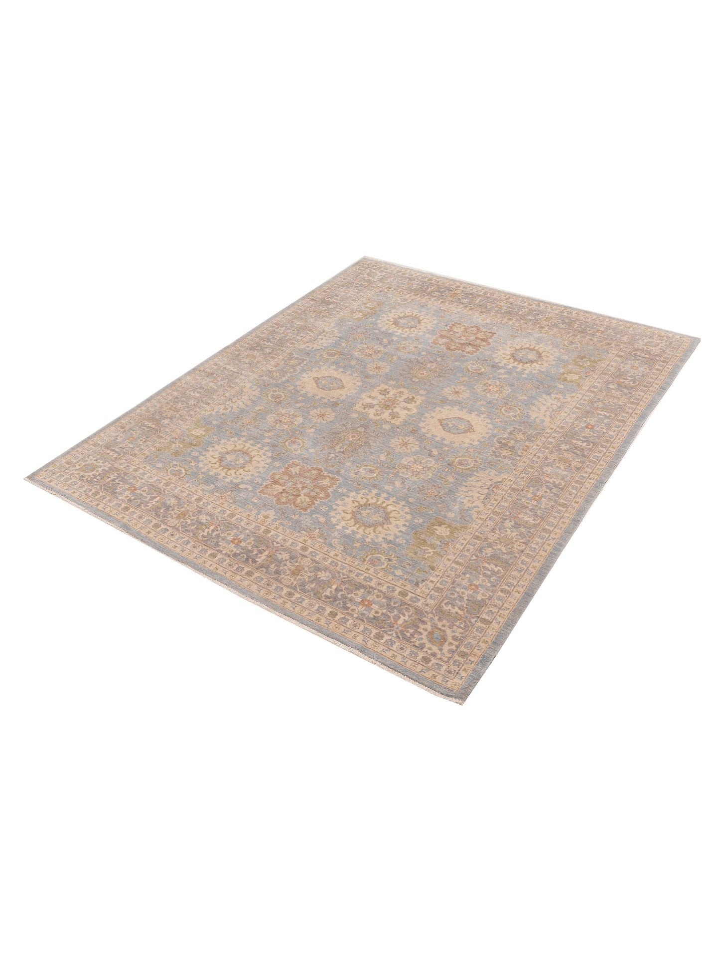 Sultan 154708 Blue Gray 8.2x9.11 Hand Knotted Rug