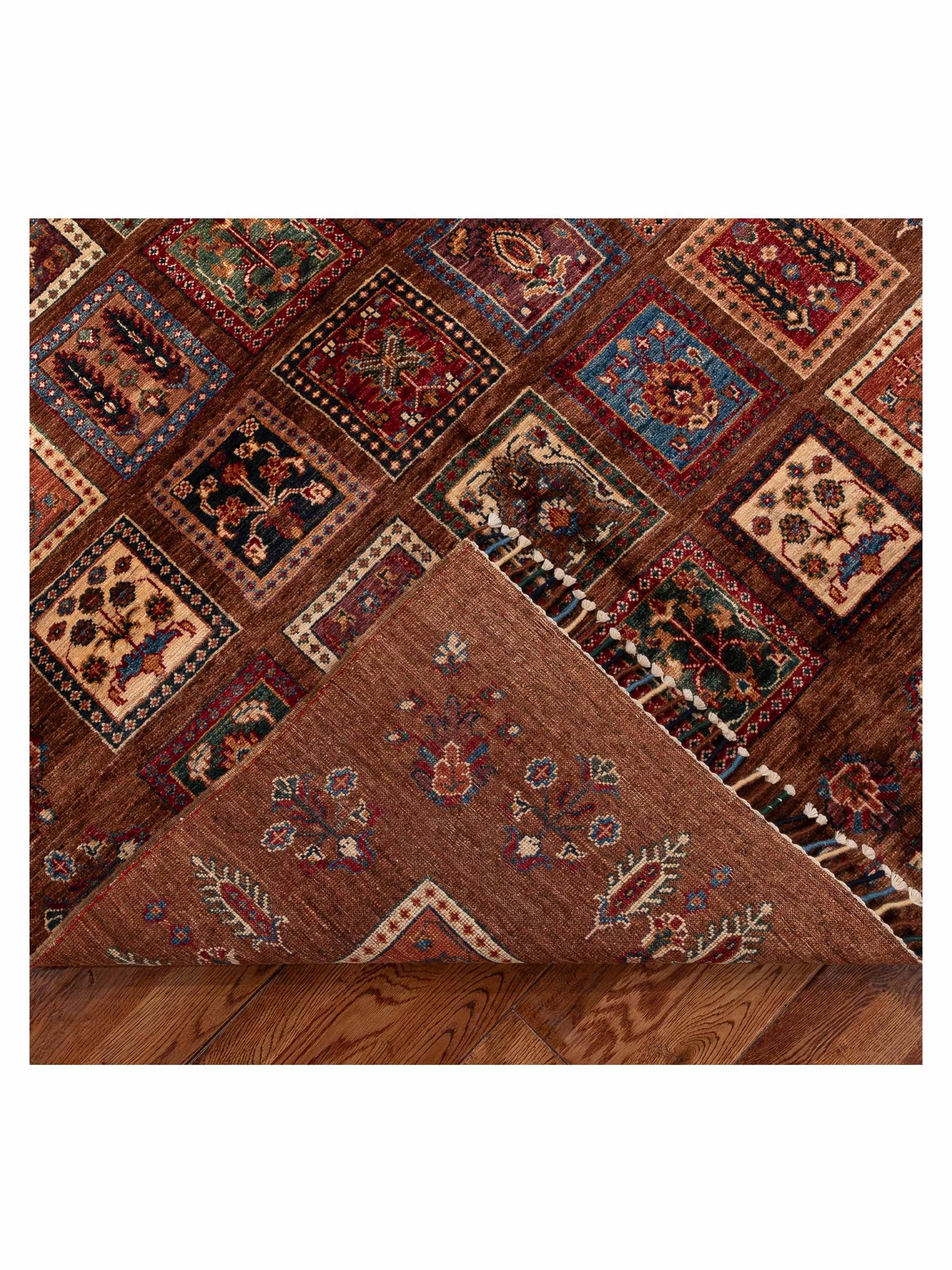 Khorjin 151329 Multi Multi 4.11x7.1 Hand Knotted Rug