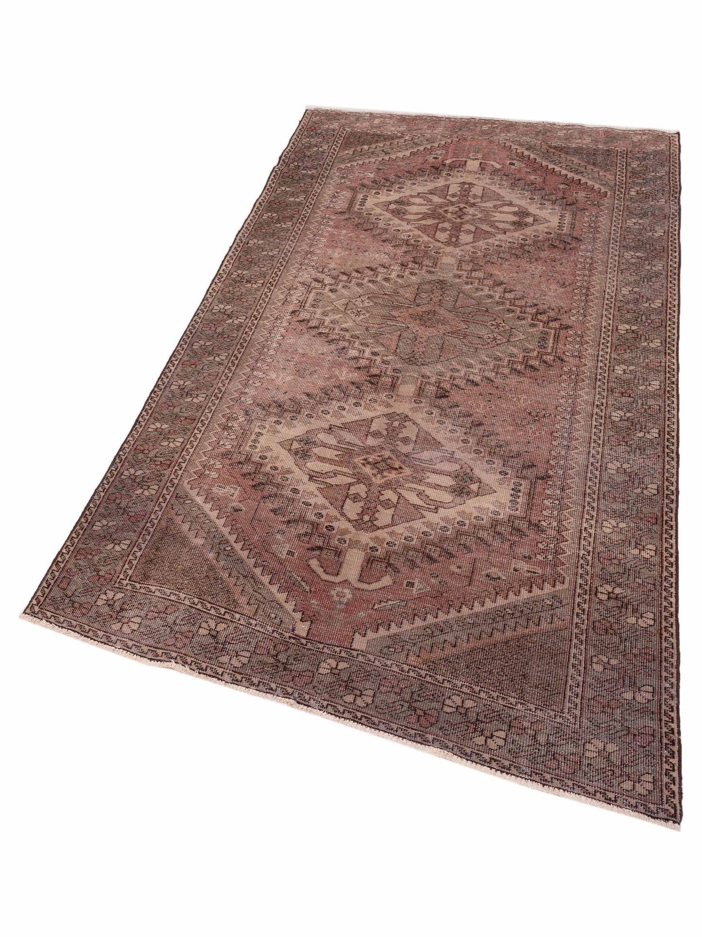 Persian 147729 Brown Gray 5.4x10 Hand Knotted Rug