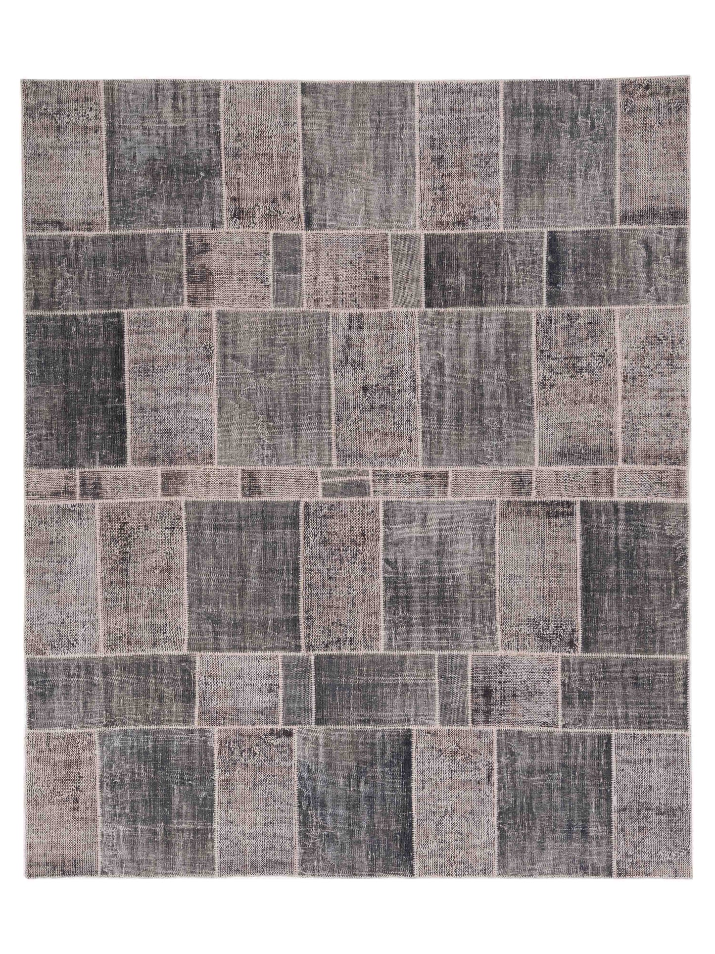 Pasha Turkish Vestige Patchwork  Gray  Contemporary