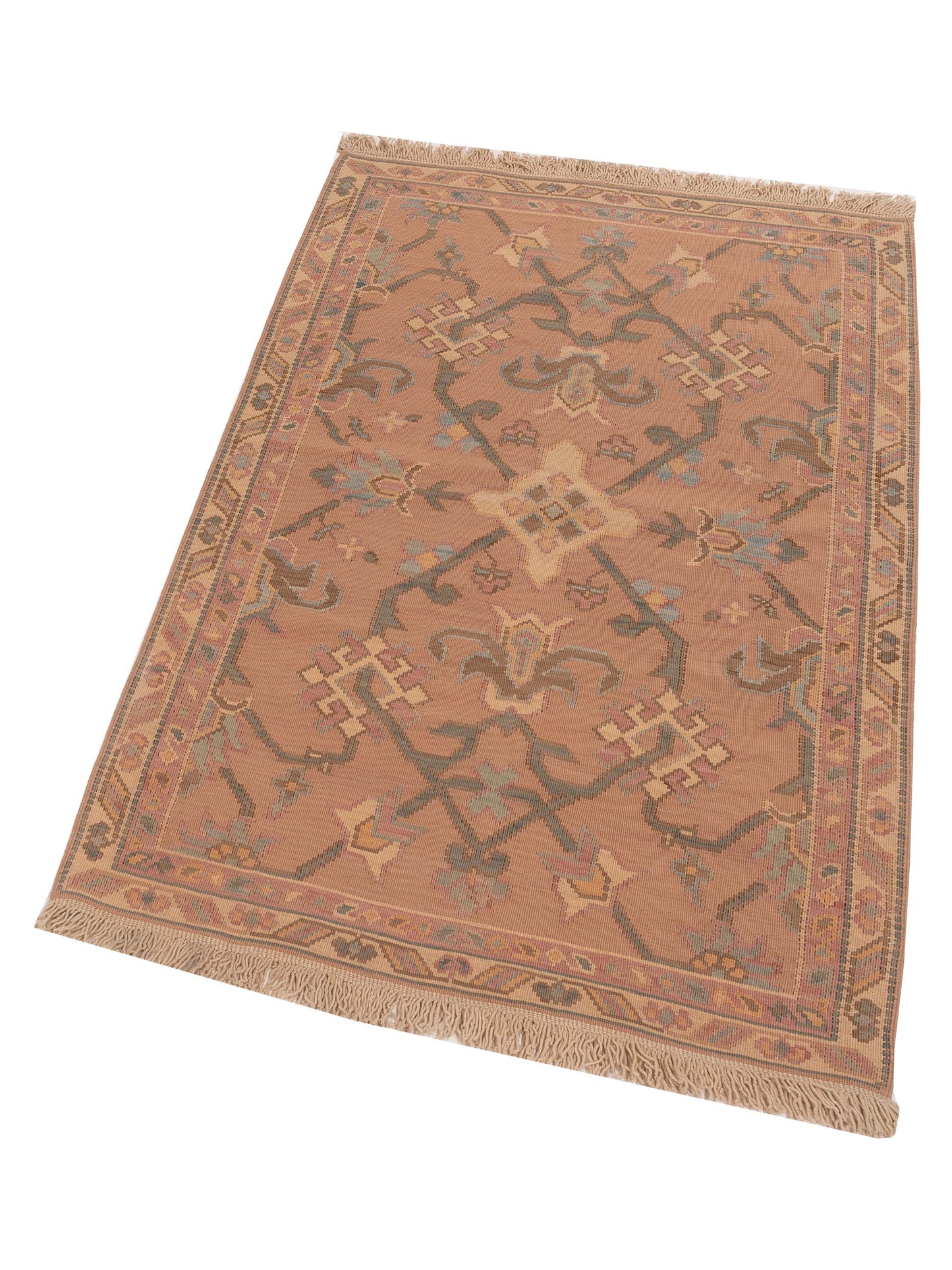 Transilvanian Kilim 70050 Brown 3.11x6.2 Hand Woven Rug