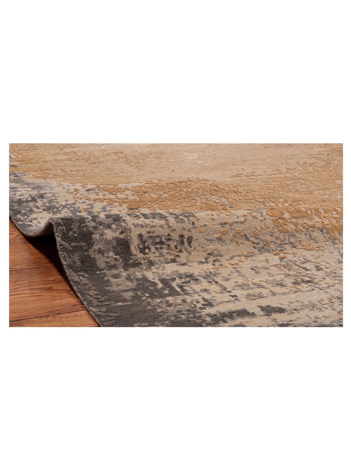 Dazzling 151882 Brown Beige 7.11x10.1 Hand Knotted Rug